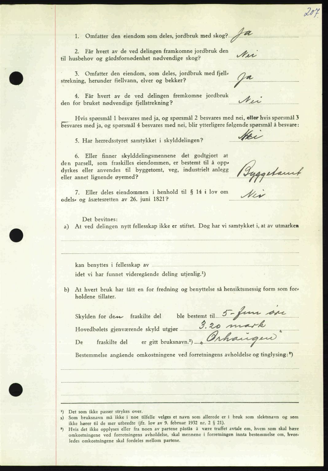 Nordmøre sorenskriveri, AV/SAT-A-4132/1/2/2Ca: Mortgage book no. A105, 1947-1947, Diary no: : 1442/1947