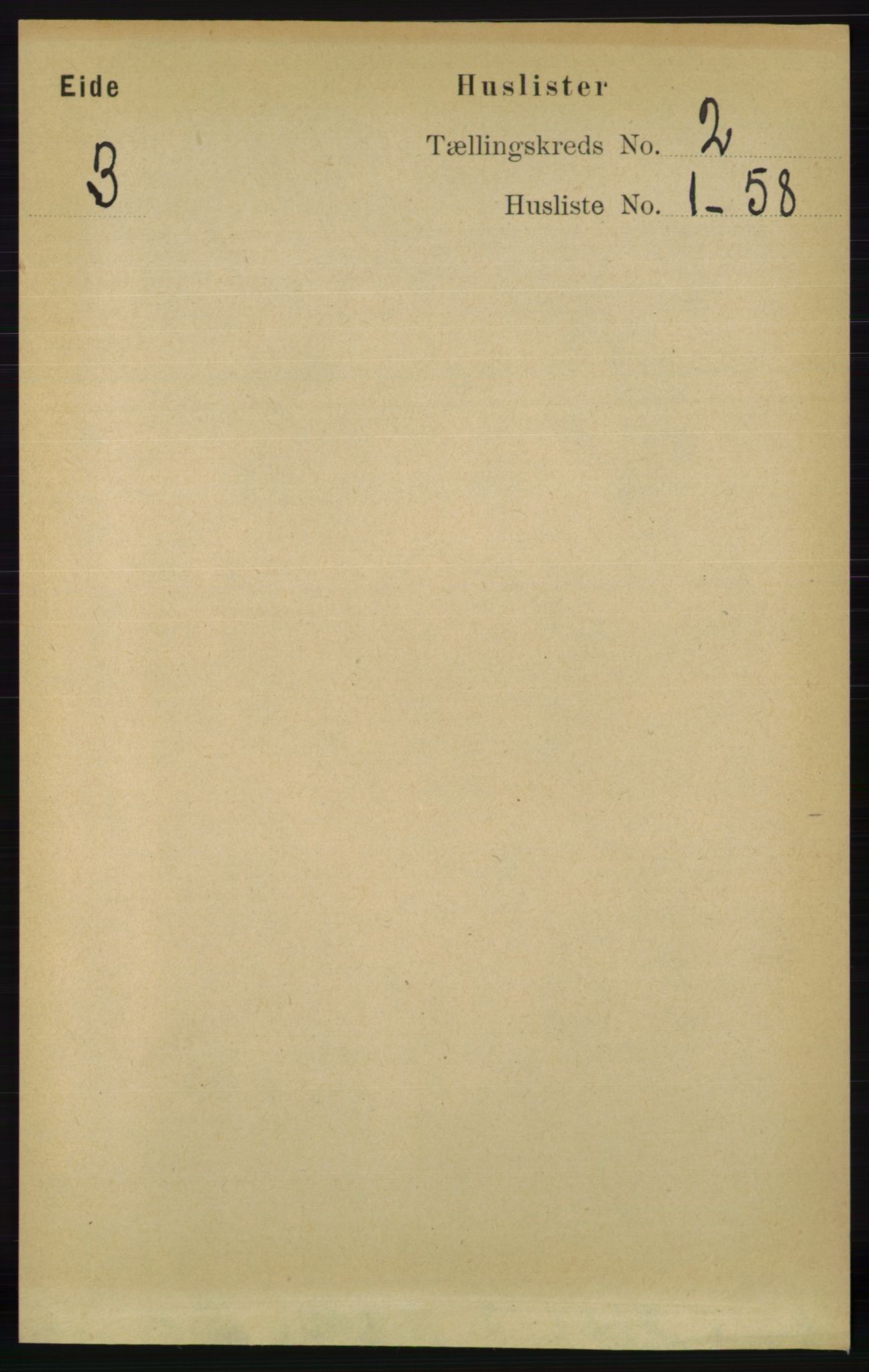RA, 1891 census for 0925 Eide, 1891, p. 280