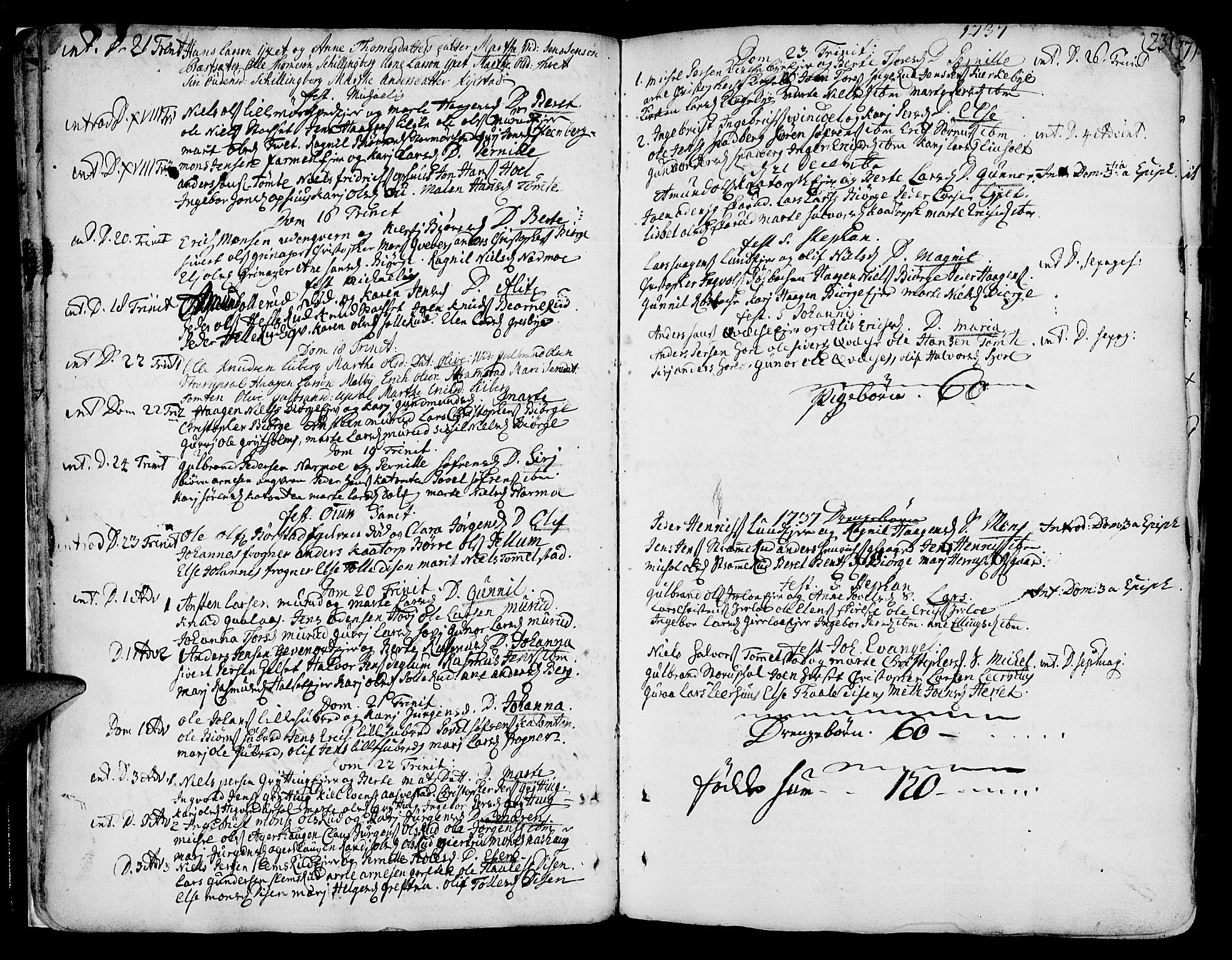 Vang prestekontor, Hedmark, AV/SAH-PREST-008/H/Ha/Haa/L0003: Parish register (official) no. 3, 1734-1809, p. 23