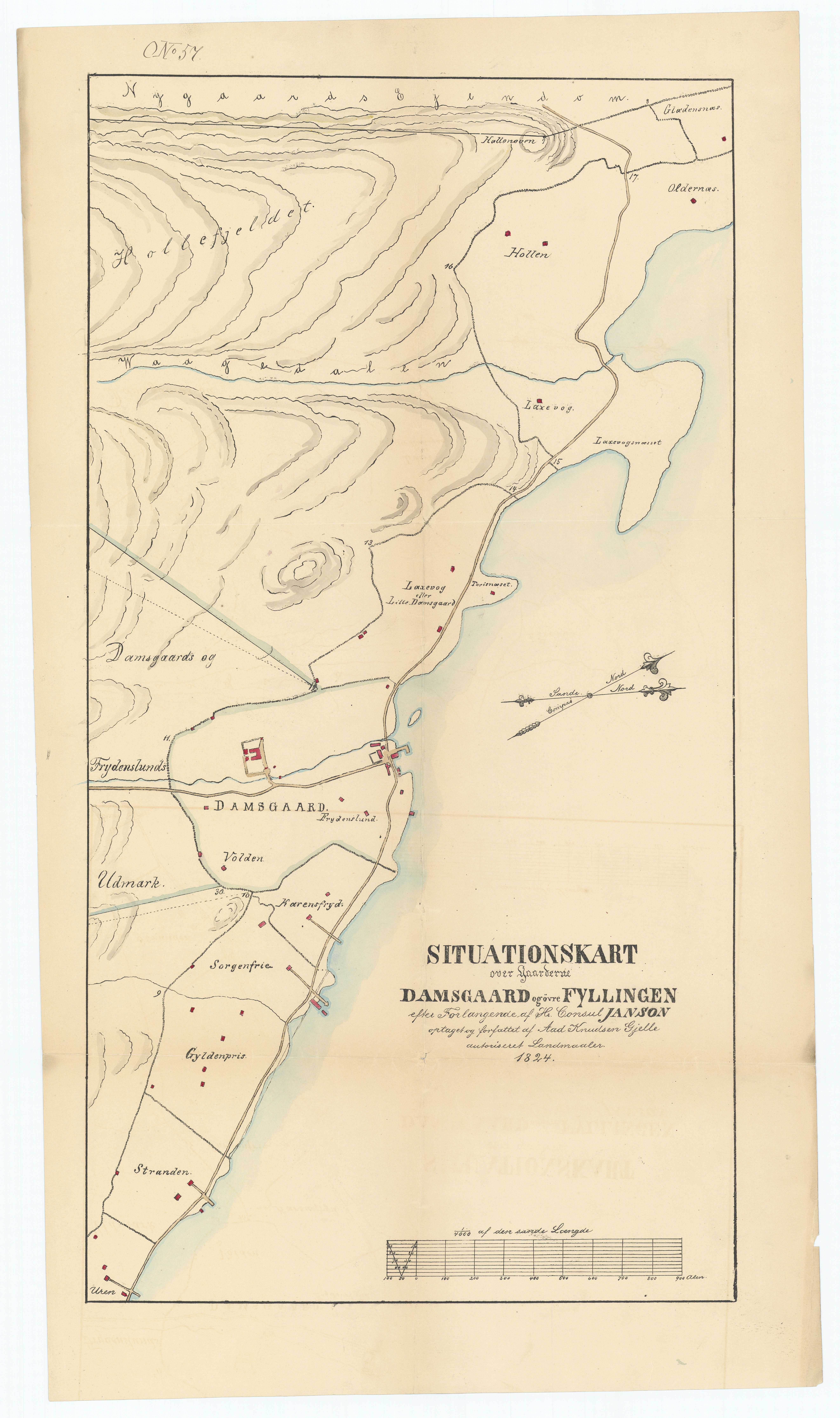 Riksarkivets kart- og tegningssamling, RA/EA-5930/T/T032, 1824-1897, p. 1