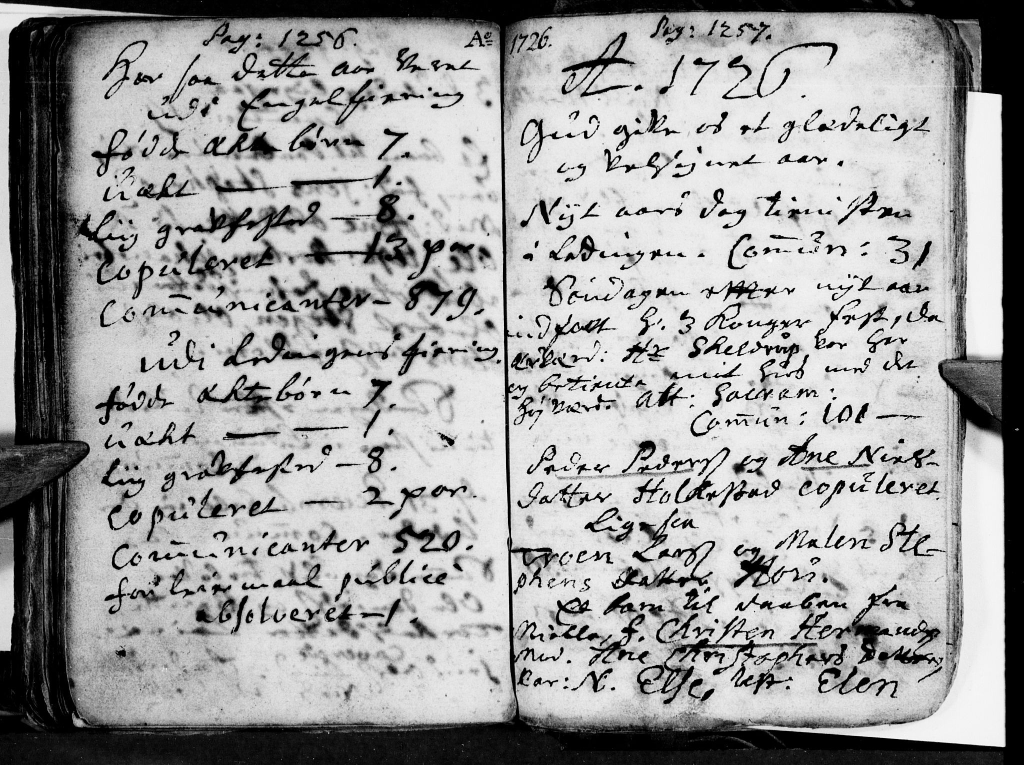 Ministerialprotokoller, klokkerbøker og fødselsregistre - Nordland, SAT/A-1459/855/L0794: Parish register (official) no. 855A02, 1713-1727, p. 1256-1257