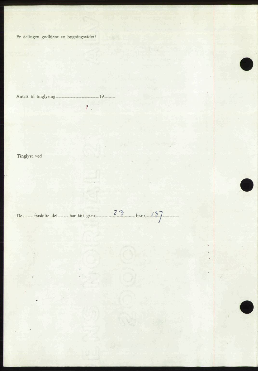 Romsdal sorenskriveri, AV/SAT-A-4149/1/2/2C: Mortgage book no. A31, 1949-1949, Diary no: : 3617/1949