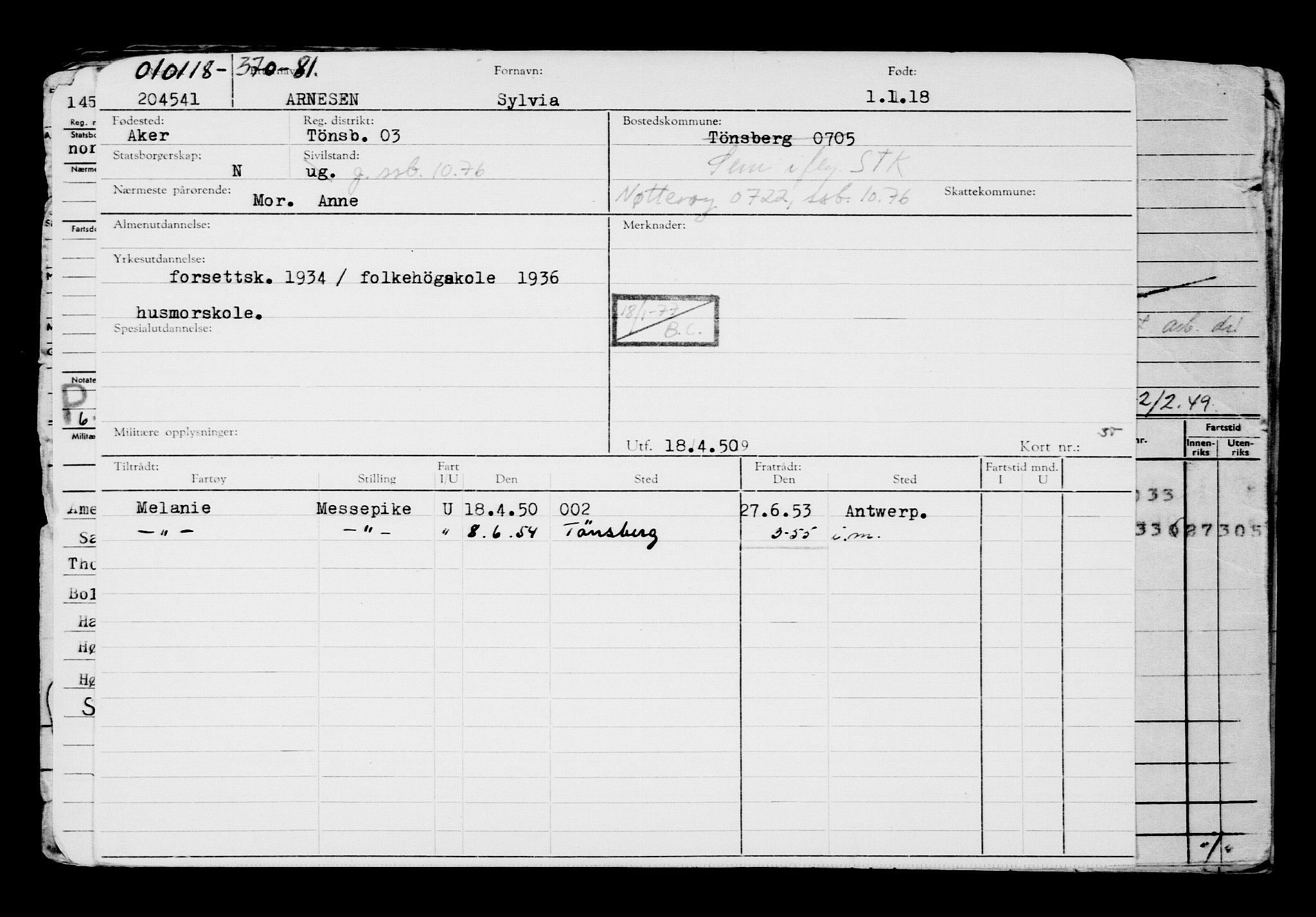 Direktoratet for sjømenn, AV/RA-S-3545/G/Gb/L0154: Hovedkort, 1917-1918, p. 322