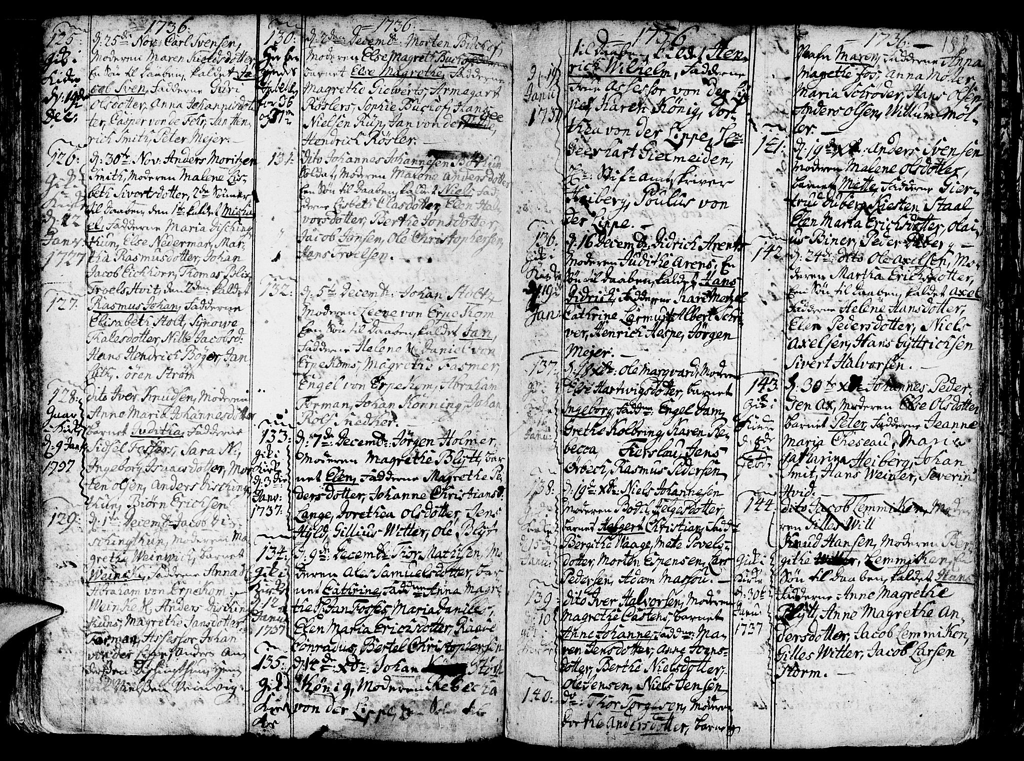 Nykirken Sokneprestembete, SAB/A-77101/H/Haa/L0003: Parish register (official) no. A 3, 1717-1764, p. 158