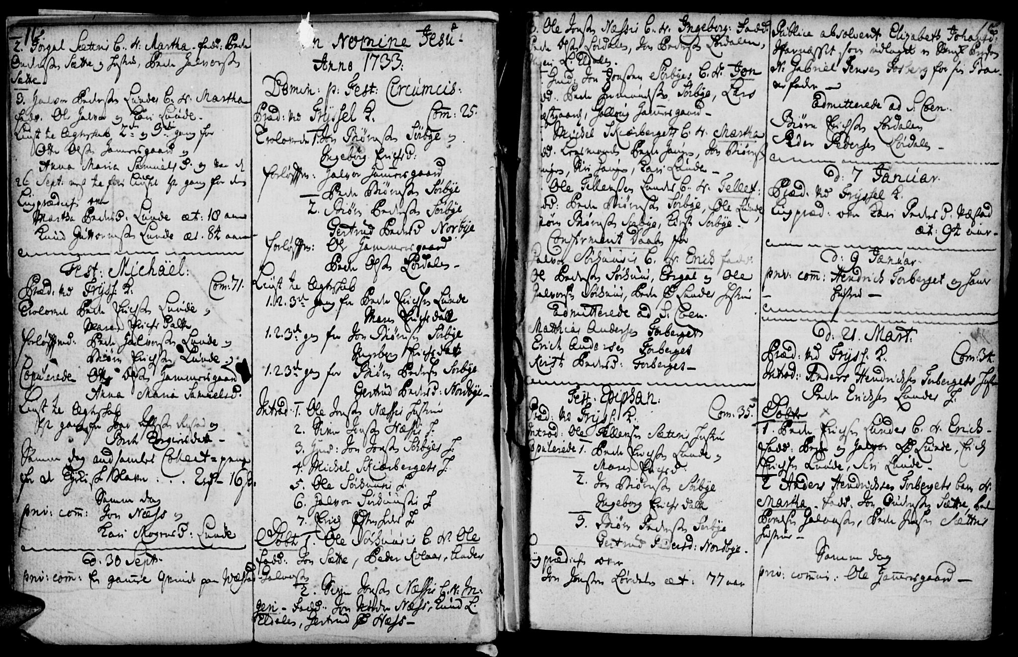 Elverum prestekontor, SAH/PREST-044/H/Ha/Haa/L0001: Parish register (official) no. 1, 1730-1760, p. 16-17