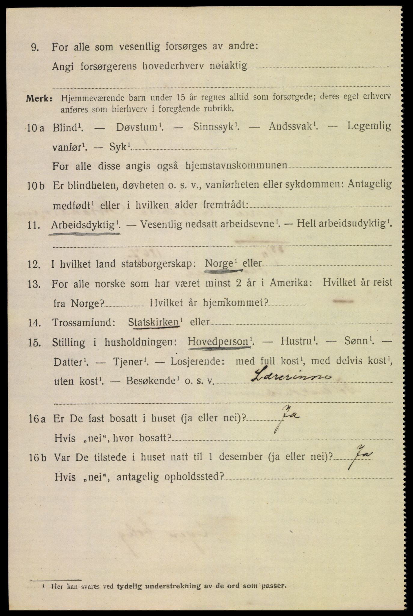 SAK, 1920 census for Flekkefjord, 1920, p. 5777
