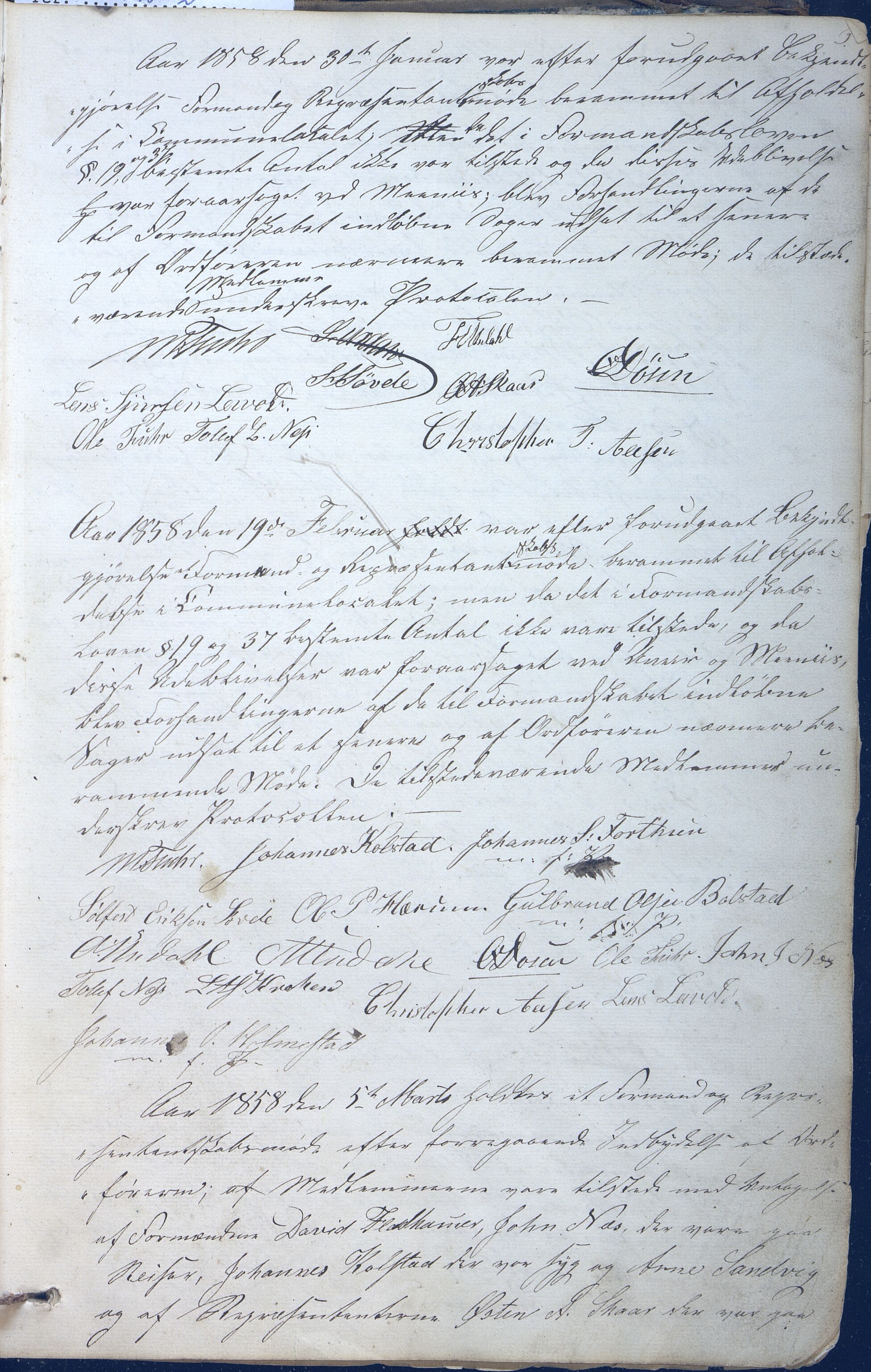 Luster kommune. Formannskapet, VLFK/K-14261.150/100/L0002: møtebok for kommunestyret og formannskapet i Luster kommune, 1857-1869