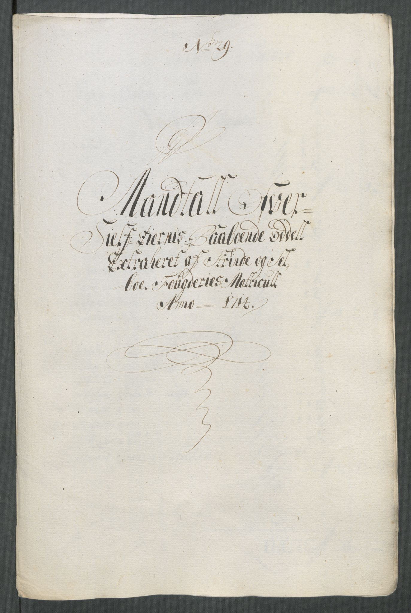 Rentekammeret inntil 1814, Reviderte regnskaper, Fogderegnskap, AV/RA-EA-4092/R61/L4114: Fogderegnskap Strinda og Selbu, 1714, p. 205