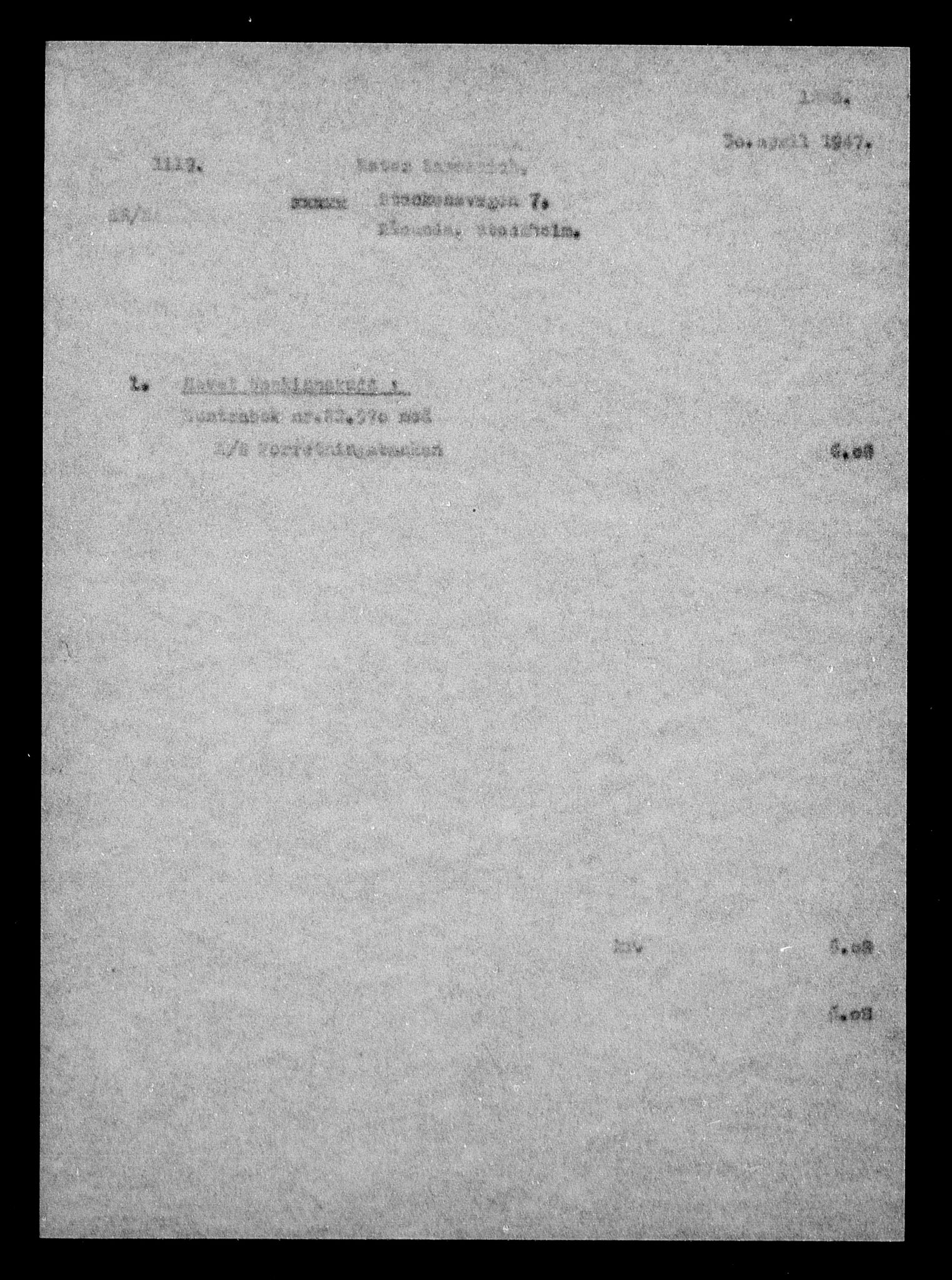 Justisdepartementet, Tilbakeføringskontoret for inndratte formuer, AV/RA-S-1564/H/Hc/Hca/L0908: --, 1945-1947, p. 5