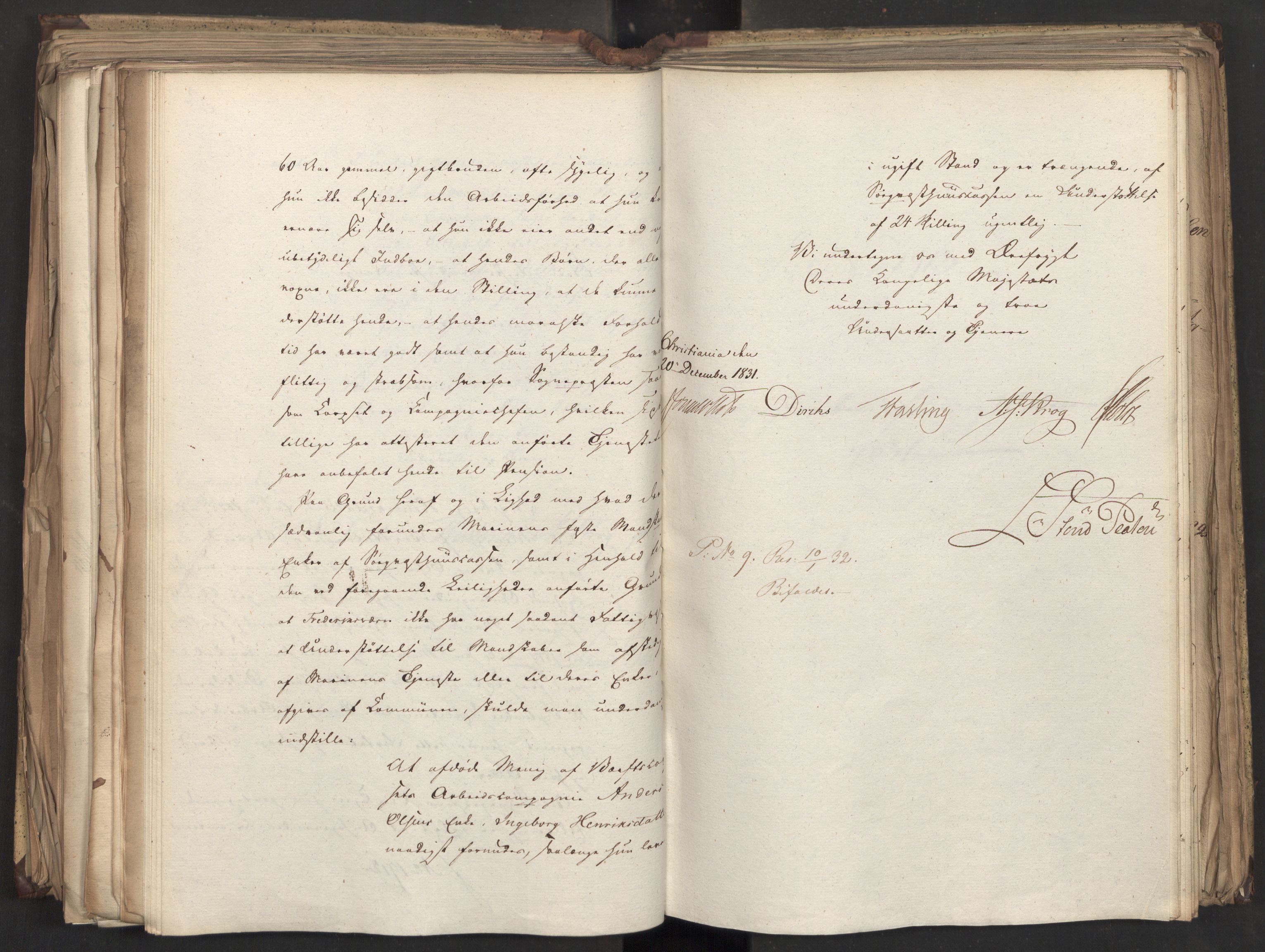 Statsrådsavdelingen i Stockholm, AV/RA-S-1003/D/Da/L0075: Regjeringsinnstillinger nr. 1840-1940, 1831, p. 272