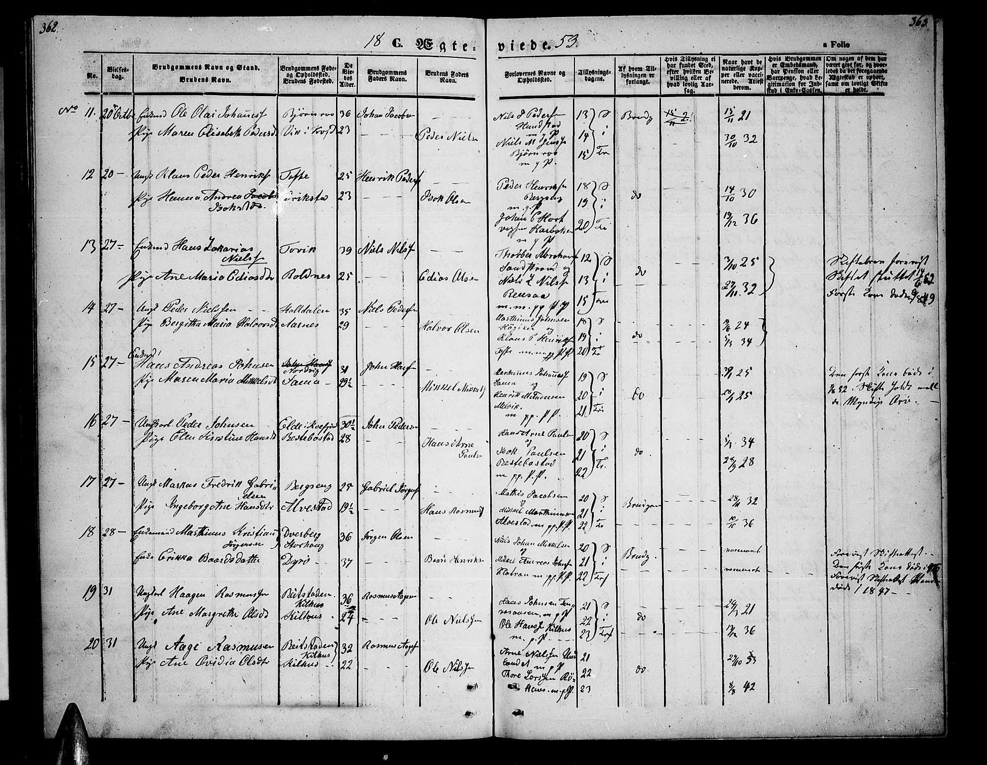 Trondenes sokneprestkontor, AV/SATØ-S-1319/H/Hb/L0006klokker: Parish register (copy) no. 6, 1845-1855, p. 362-363