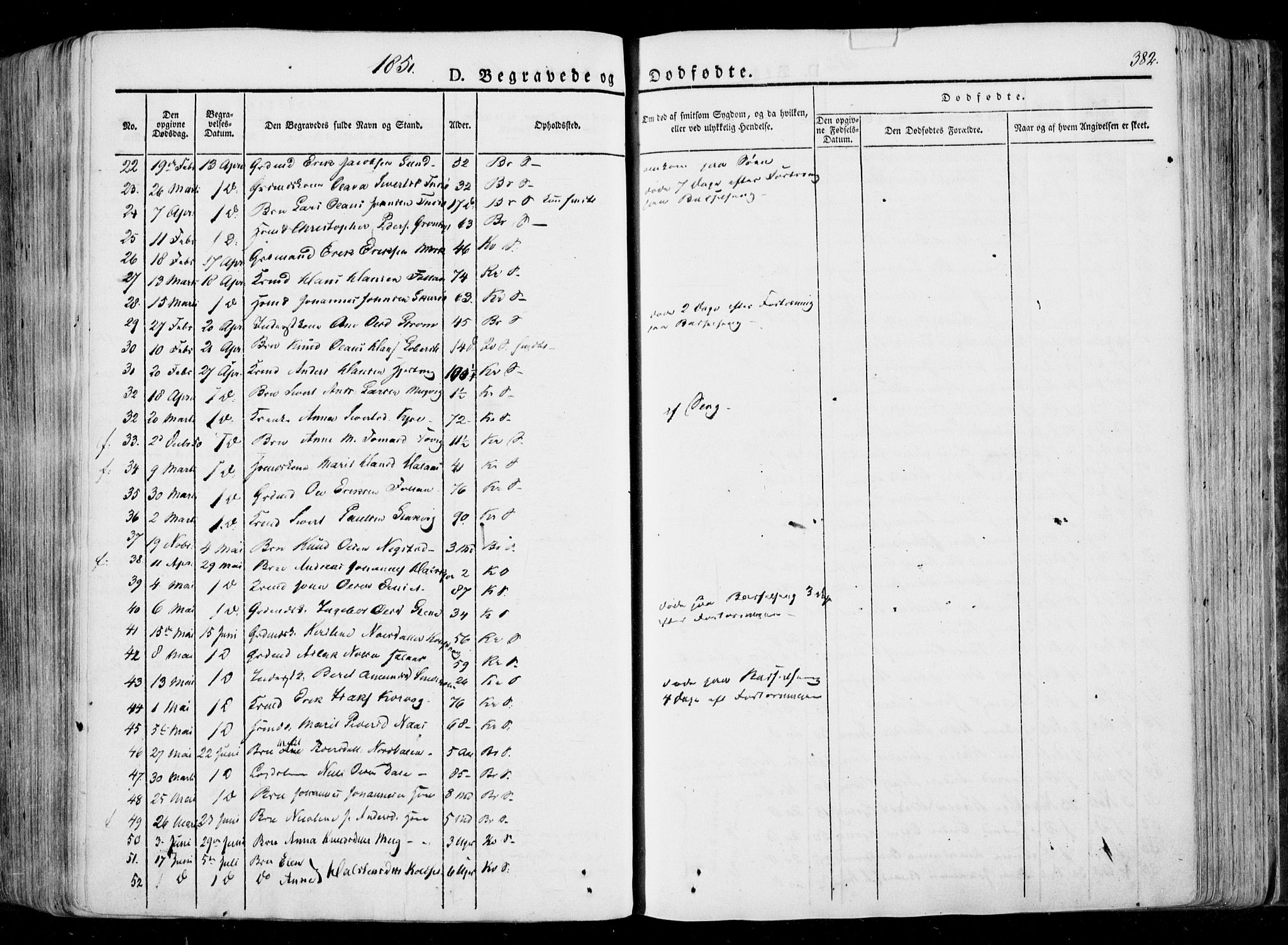 Ministerialprotokoller, klokkerbøker og fødselsregistre - Møre og Romsdal, AV/SAT-A-1454/568/L0803: Parish register (official) no. 568A10, 1830-1853, p. 382