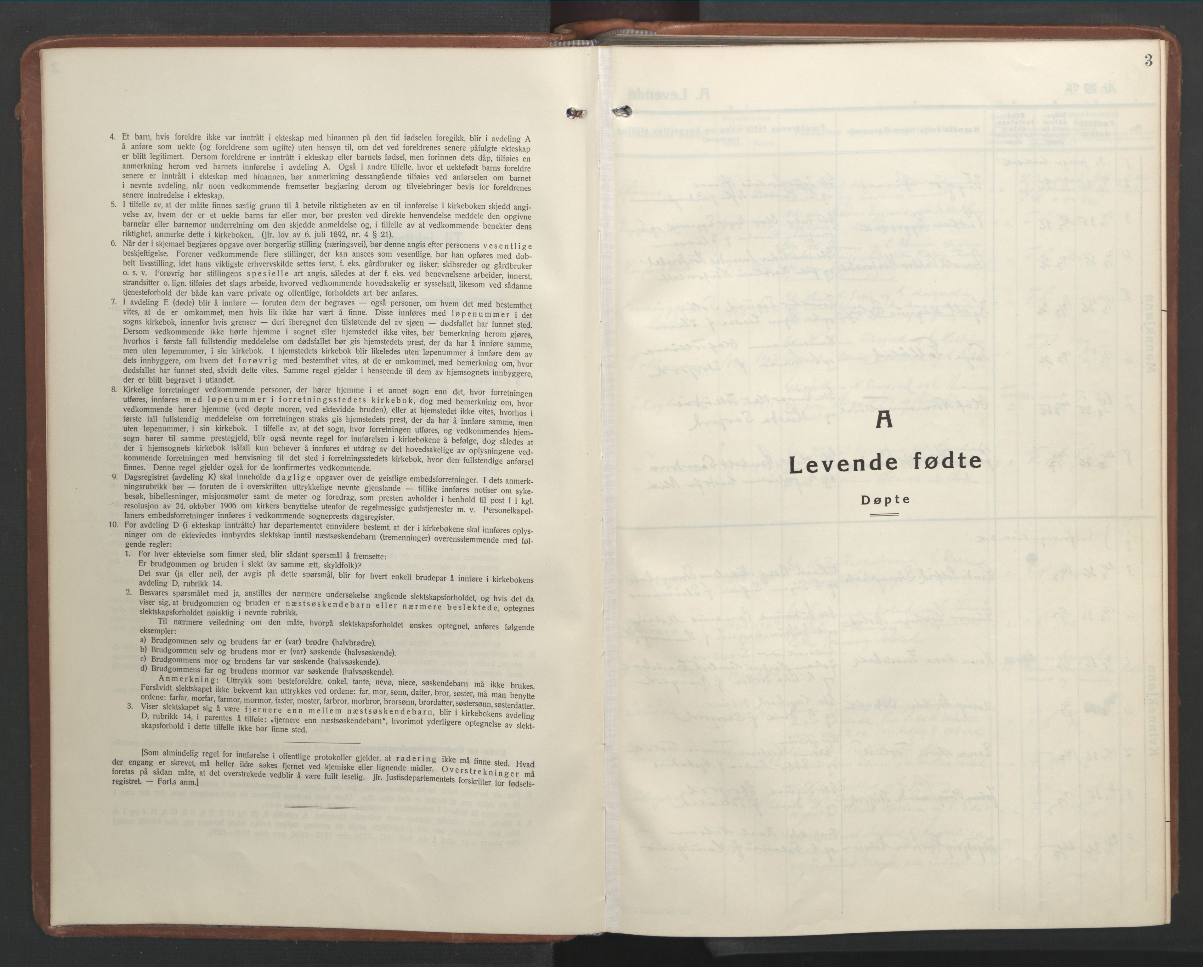 Ministerialprotokoller, klokkerbøker og fødselsregistre - Nordland, SAT/A-1459/846/L0657: Parish register (copy) no. 846C07, 1936-1952, p. 3