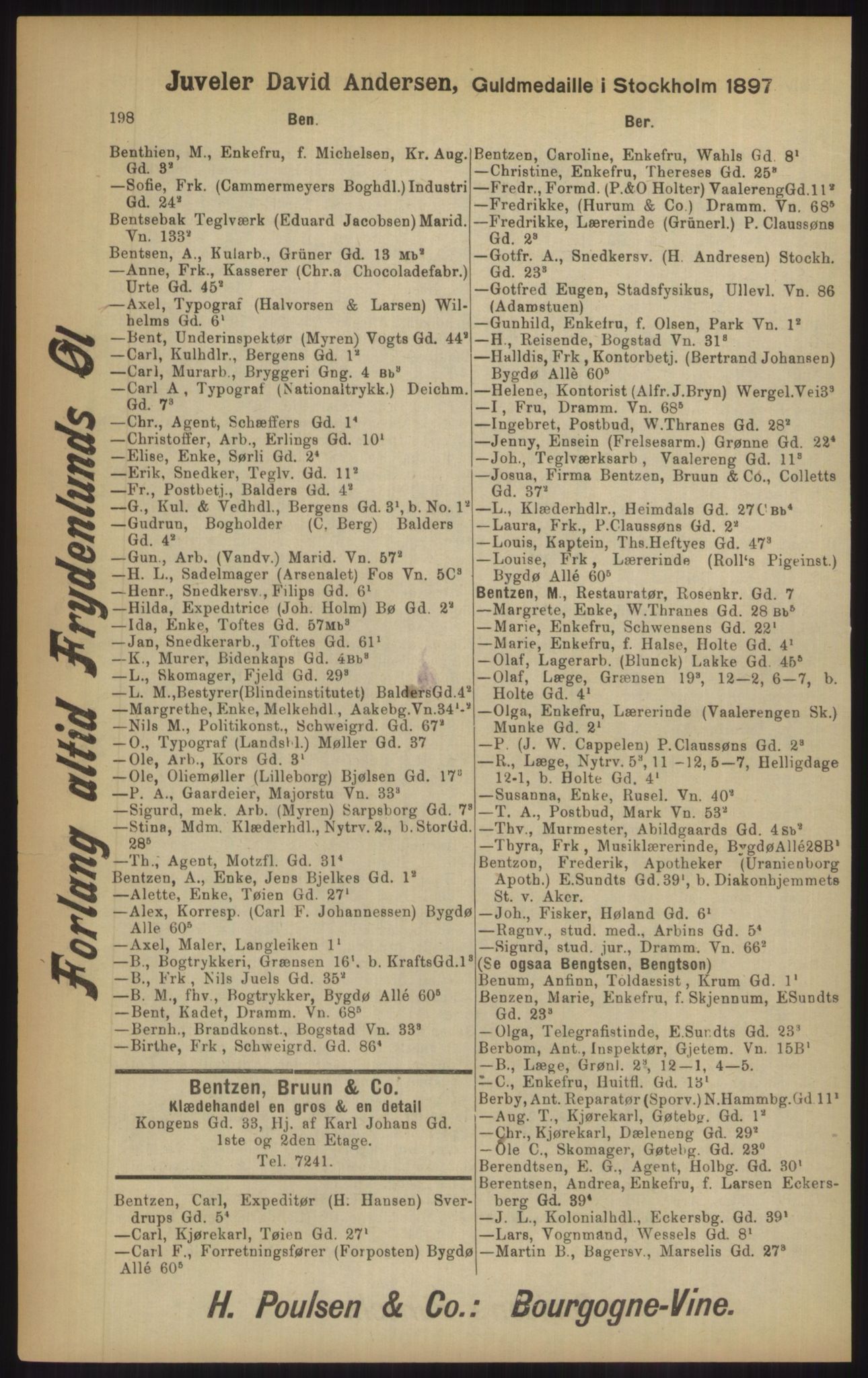 Kristiania/Oslo adressebok, PUBL/-, 1902, p. 198