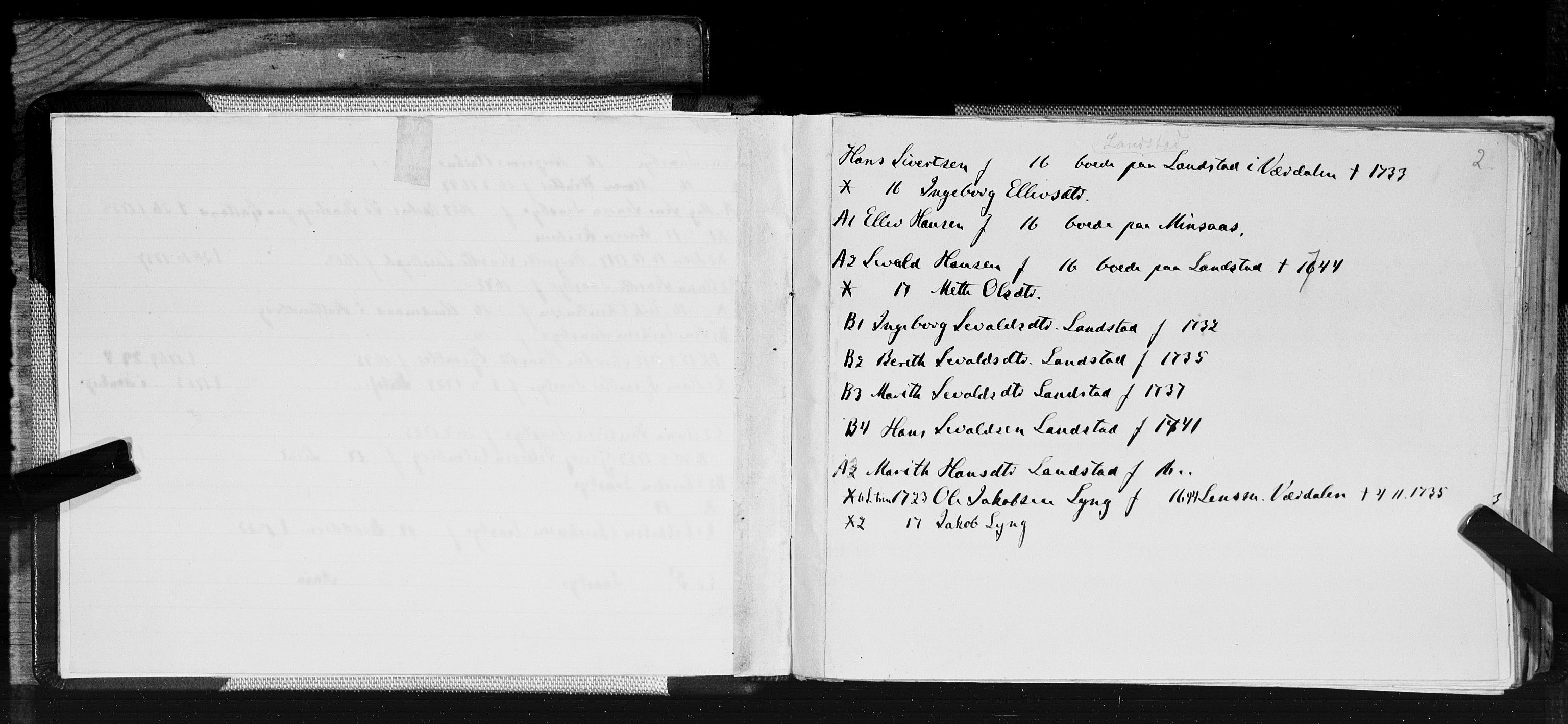 Hornemans samlinger, SAT/PA-X/A/L0017b: L - Ø, 1600-1886
