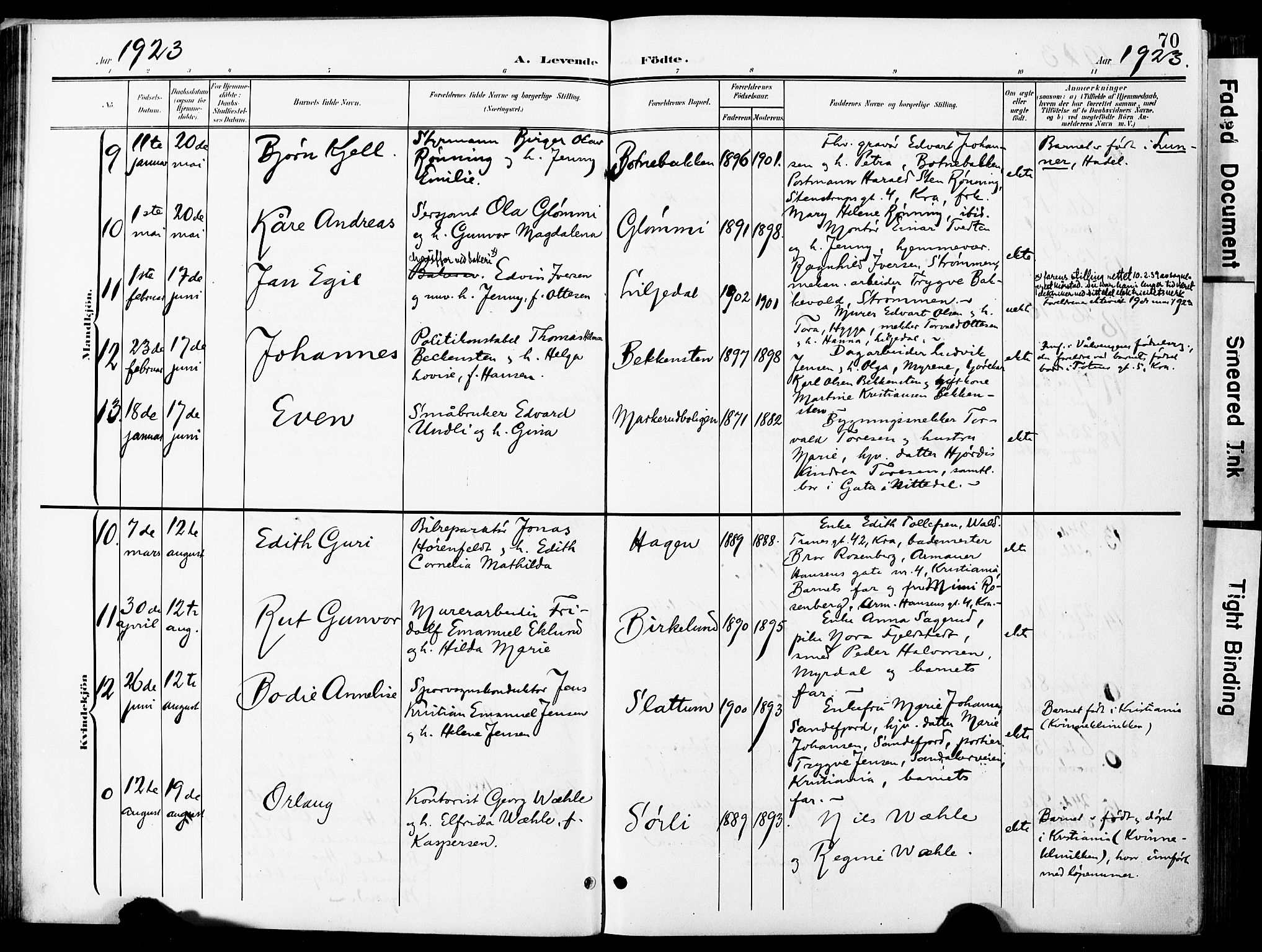 Nittedal prestekontor Kirkebøker, SAO/A-10365a/F/Fa/L0008: Parish register (official) no. I 8, 1902-1926, p. 70