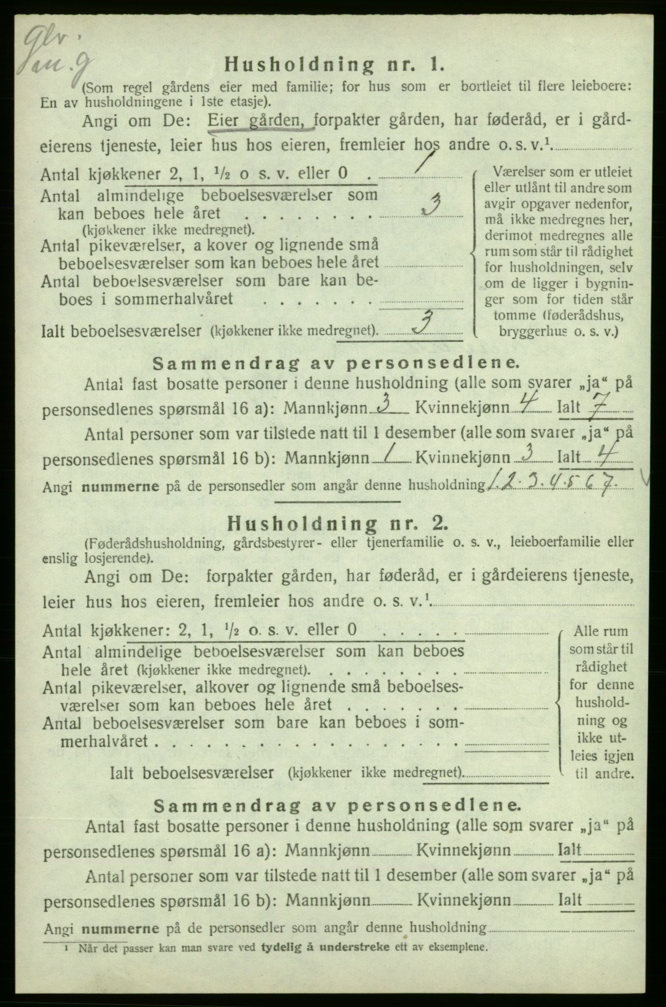 SAB, 1920 census for Skånevik, 1920, p. 1687