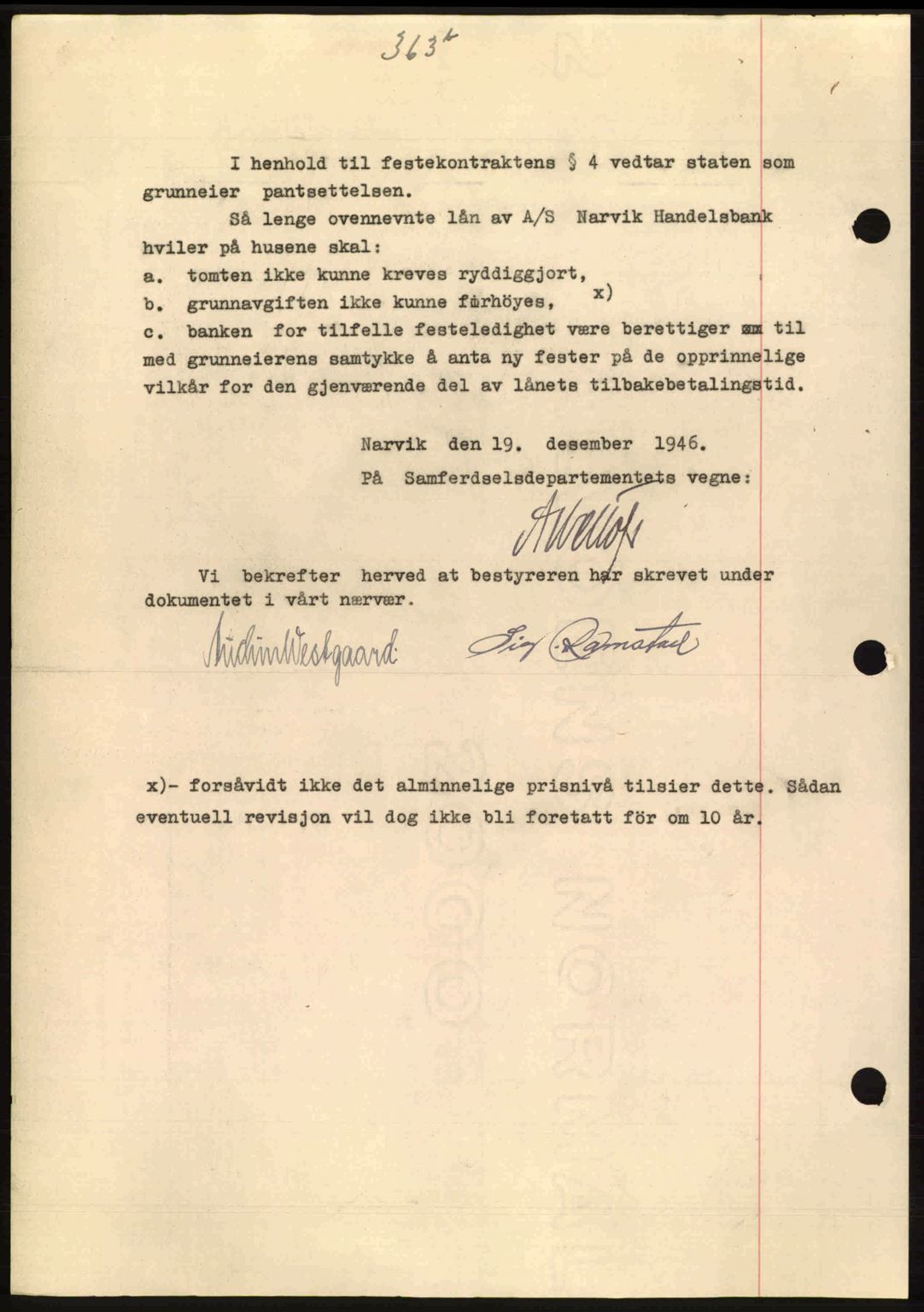 Narvik sorenskriveri, SAT/A-0002/1/2/2C/2Ca: Mortgage book no. A21, 1946-1947, Diary no: : 699/1946