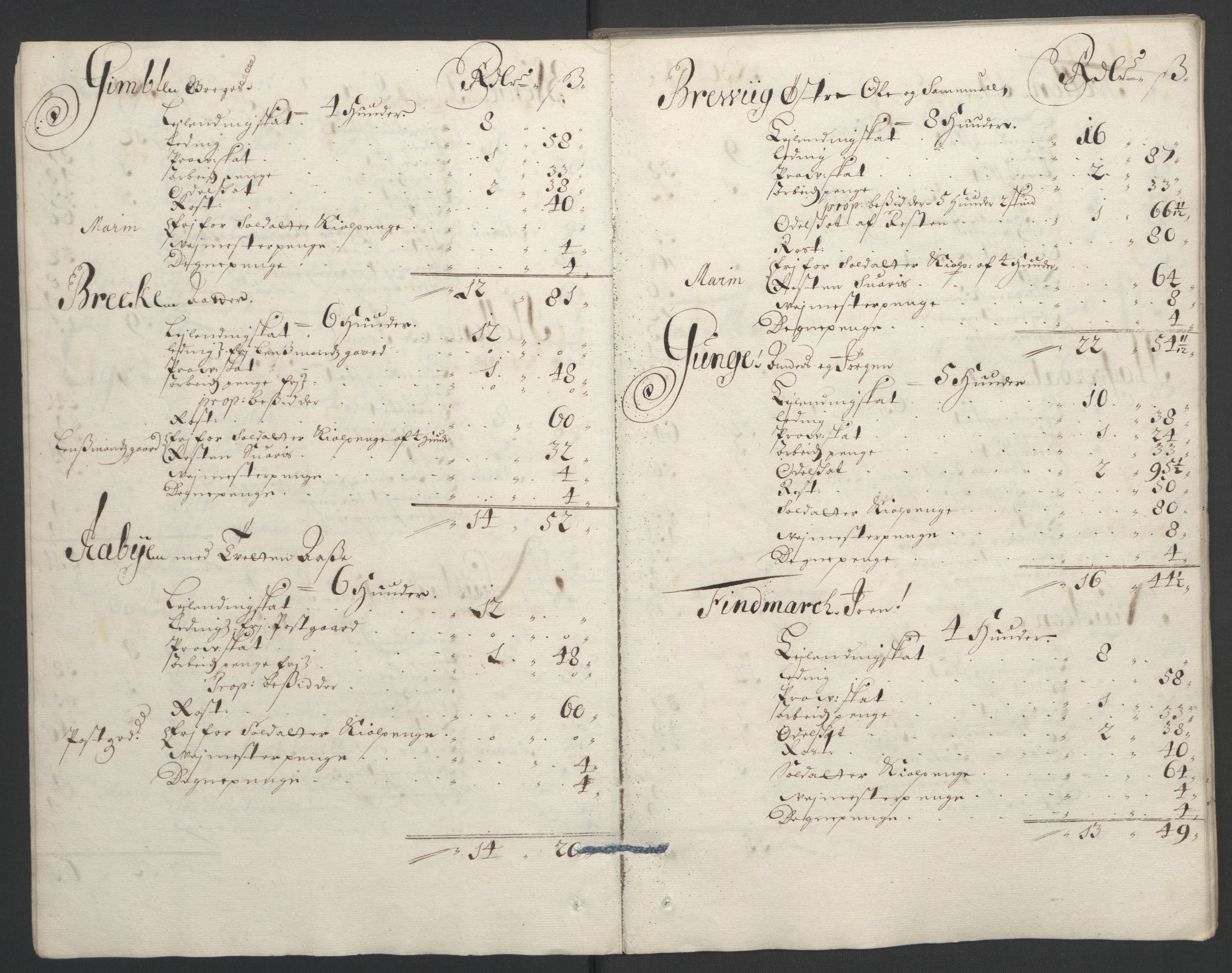 Rentekammeret inntil 1814, Reviderte regnskaper, Fogderegnskap, AV/RA-EA-4092/R36/L2093: Fogderegnskap Øvre og Nedre Telemark og Bamble, 1695, p. 359