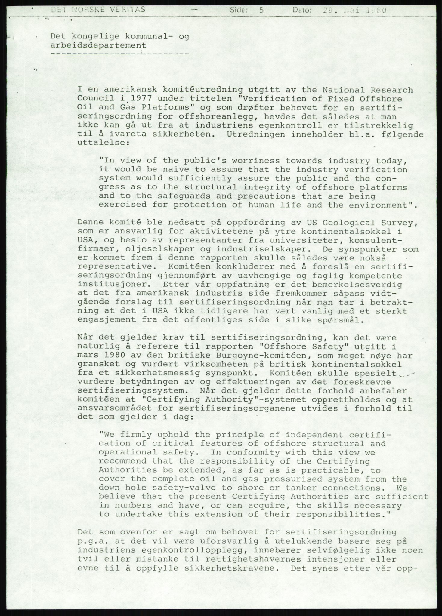 Justisdepartementet, Granskningskommisjonen ved Alexander Kielland-ulykken 27.3.1980, AV/RA-S-1165/D/L0025: I Det norske Veritas (Doku.liste + I6, I12, I18-I20, I29, I32-I33, I35, I37-I39, I42)/J Department of Energy (J11)/M Lloyds Register(M6, M8-M10)/T (T2-T3/ U Stabilitet (U1-U2)/V Forankring (V1-V3), 1980-1981, p. 31