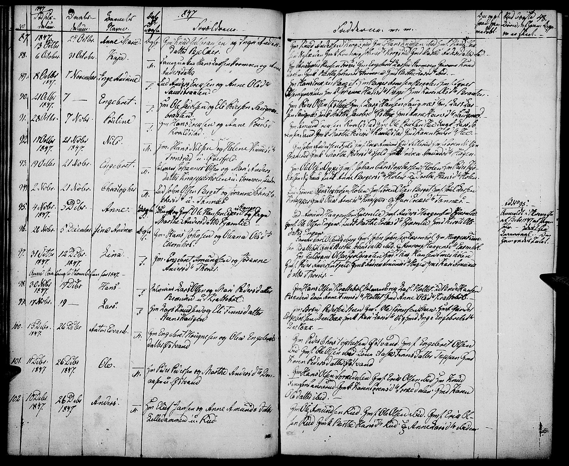 Nord-Odal prestekontor, AV/SAH-PREST-032/H/Ha/Haa/L0002: Parish register (official) no. 2, 1839-1850, p. 48