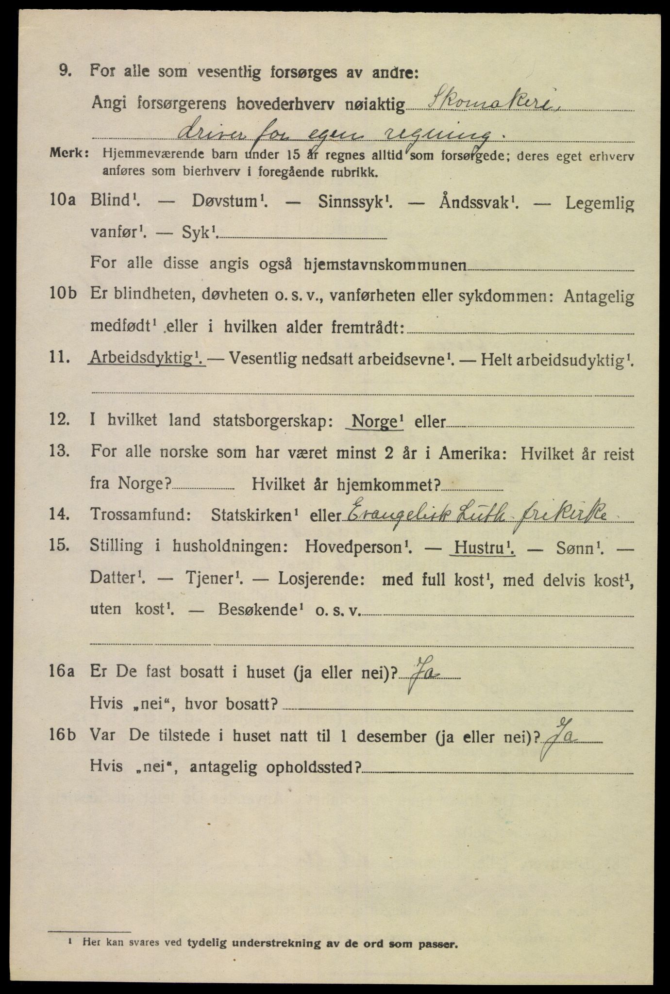 SAK, 1920 census for Vennesla, 1920, p. 4727