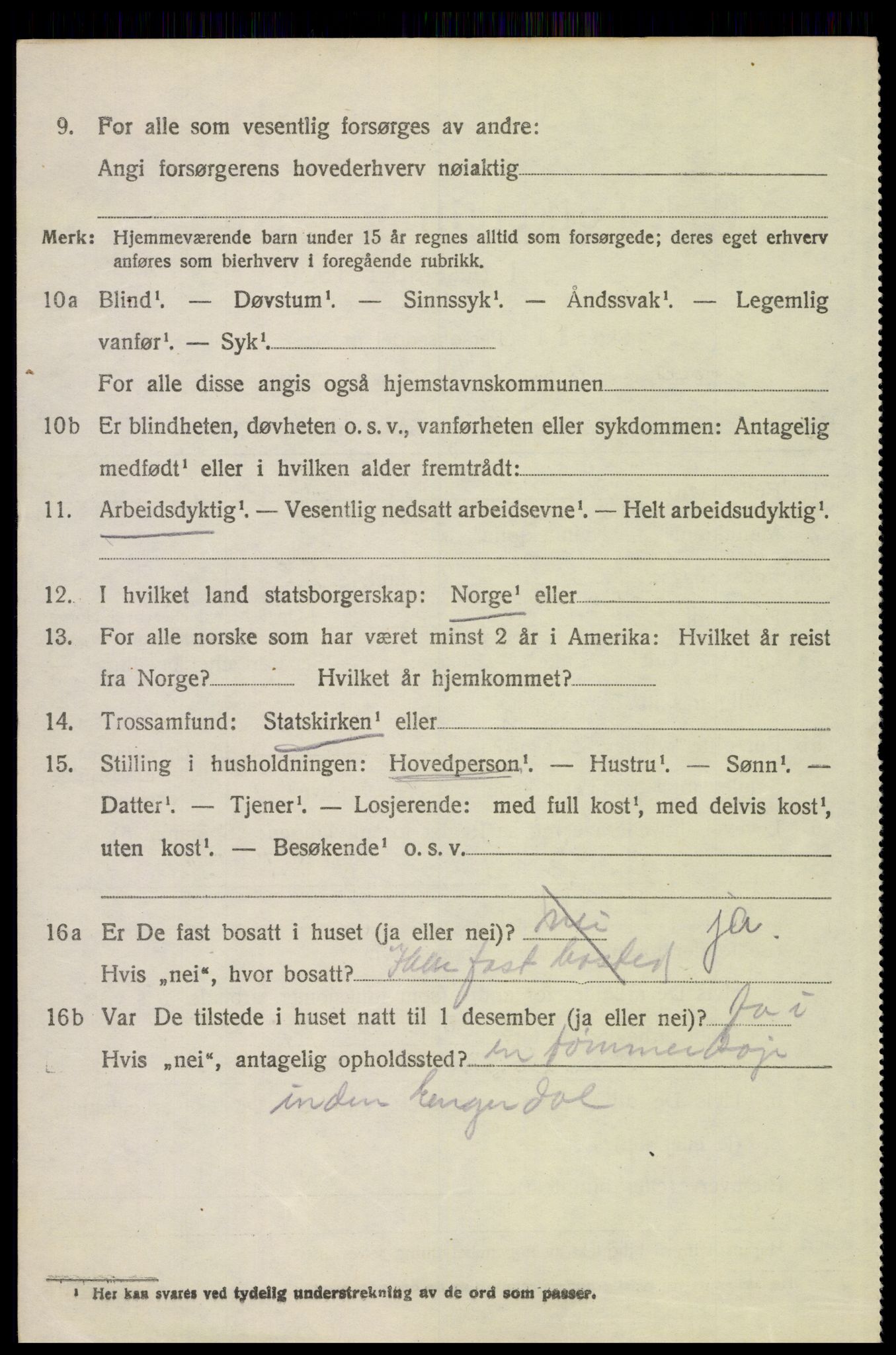 SAH, 1920 census for Engerdal, 1920, p. 1504