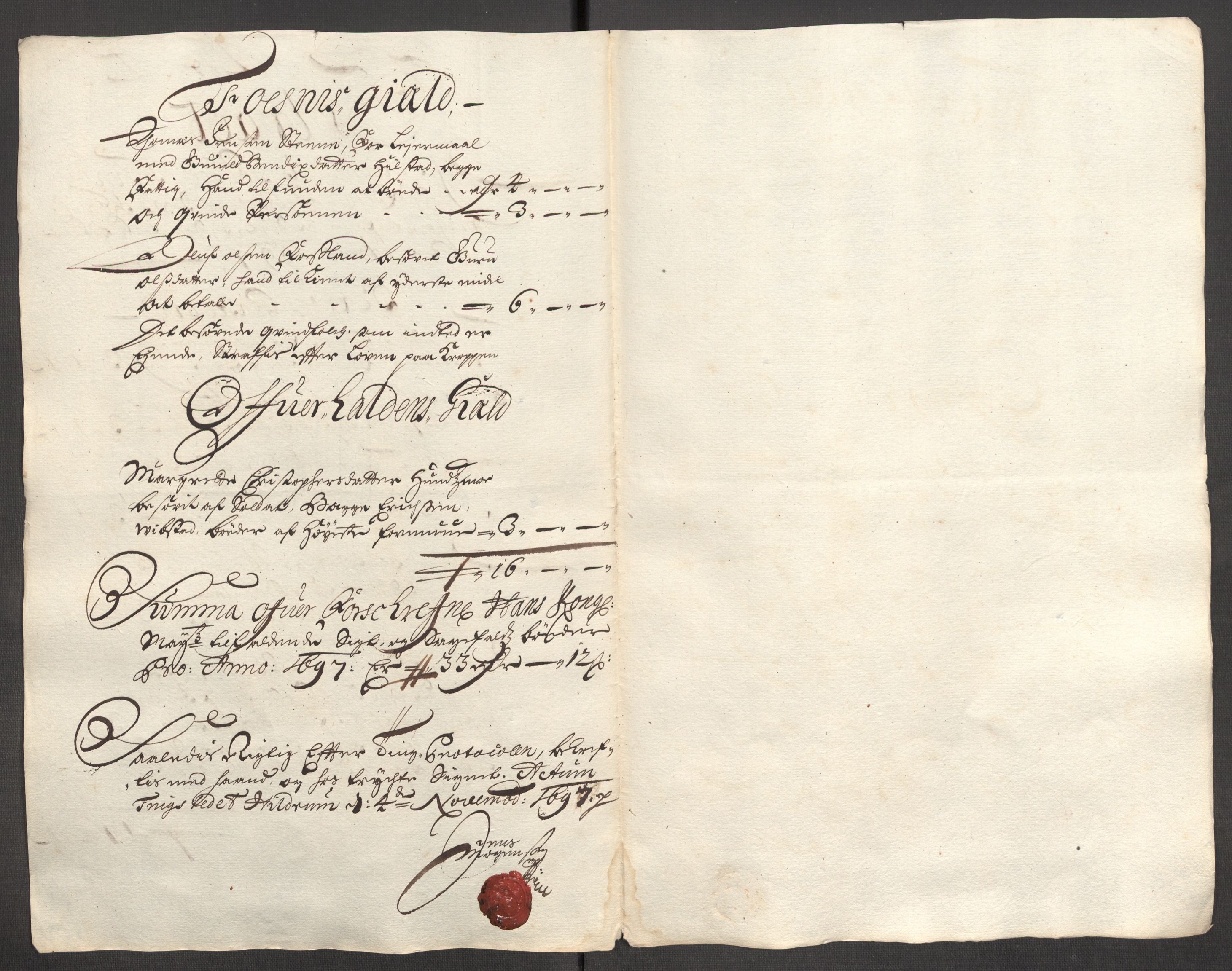 Rentekammeret inntil 1814, Reviderte regnskaper, Fogderegnskap, RA/EA-4092/R64/L4425: Fogderegnskap Namdal, 1696-1698, p. 253