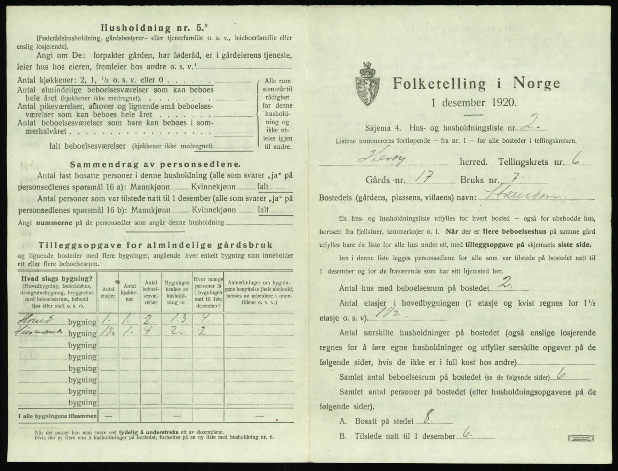 SAT, 1920 census for Herøy (MR), 1920, p. 403