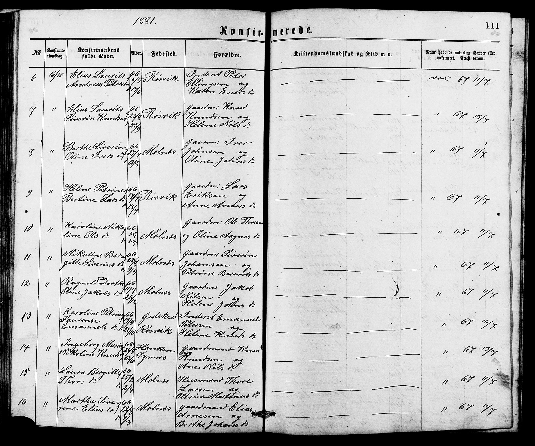 Ministerialprotokoller, klokkerbøker og fødselsregistre - Møre og Romsdal, AV/SAT-A-1454/537/L0521: Parish register (copy) no. 537C02, 1869-1888, p. 111