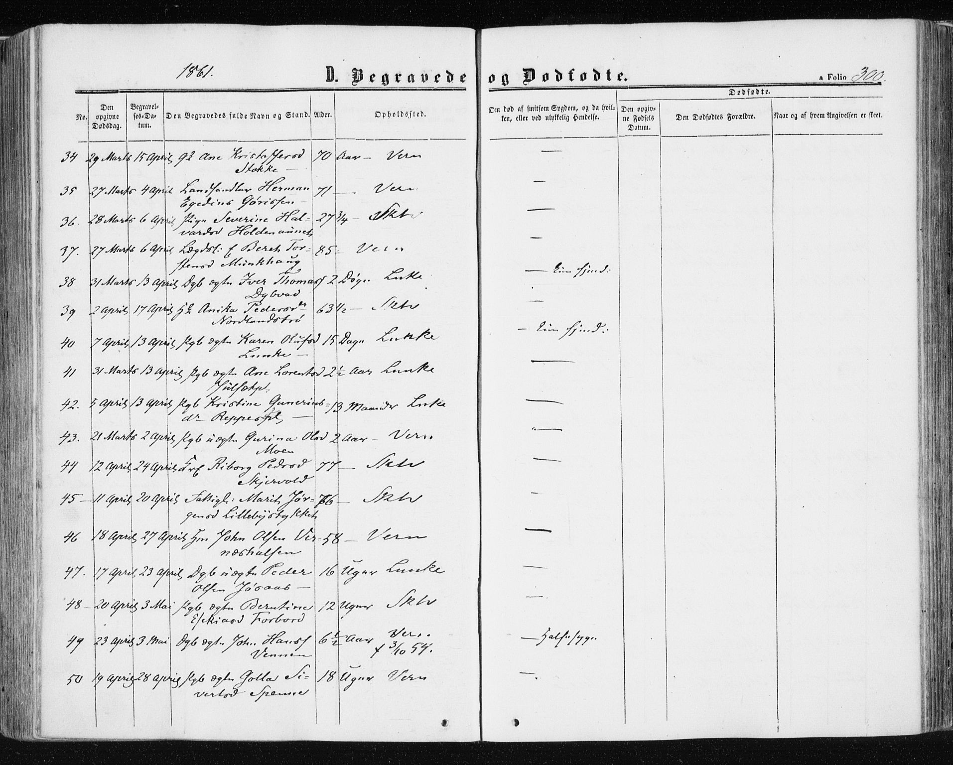 Ministerialprotokoller, klokkerbøker og fødselsregistre - Nord-Trøndelag, AV/SAT-A-1458/709/L0075: Parish register (official) no. 709A15, 1859-1870, p. 300