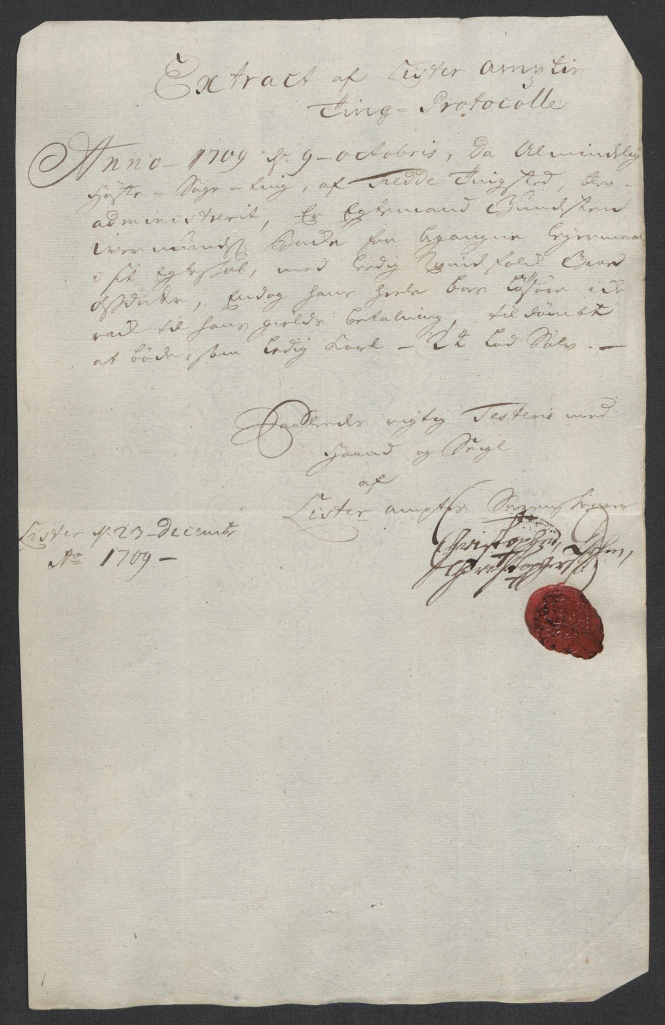 Rentekammeret inntil 1814, Reviderte regnskaper, Fogderegnskap, AV/RA-EA-4092/R43/L2552: Fogderegnskap Lista og Mandal, 1705-1709, p. 232