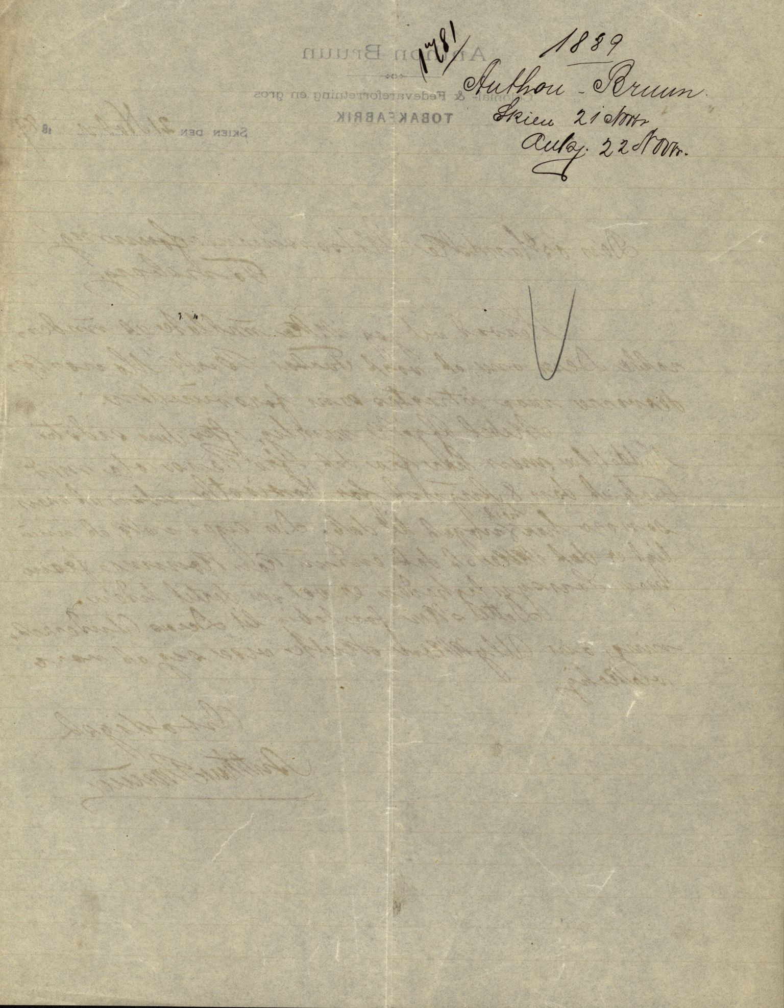 Pa 63 - Østlandske skibsassuranceforening, VEMU/A-1079/G/Ga/L0024/0001: Havaridokumenter / Norrøna, Phønic, Monark, Johan Dahll, Josephine, 1889, p. 43