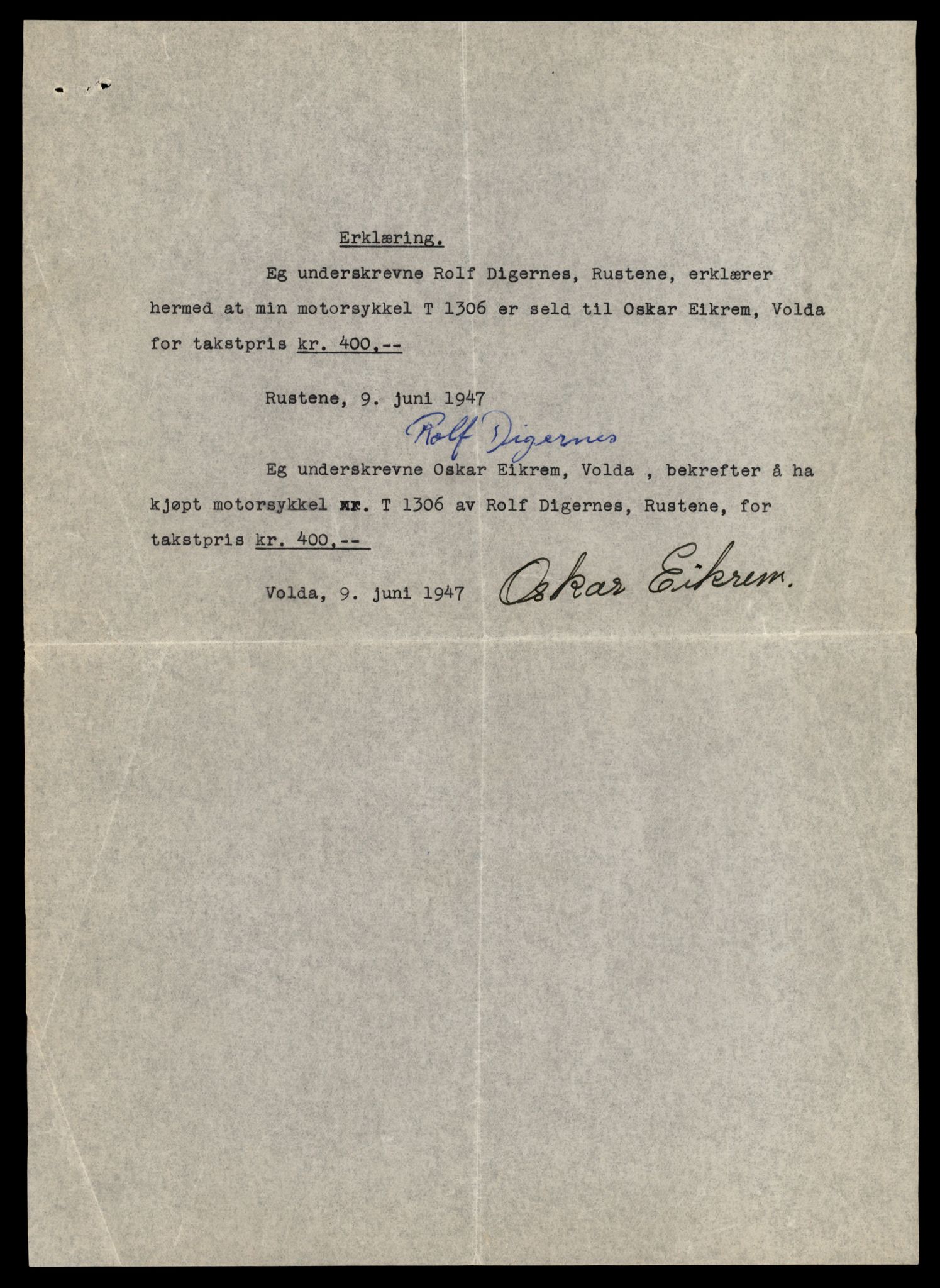 Møre og Romsdal vegkontor - Ålesund trafikkstasjon, AV/SAT-A-4099/F/Fe/L0037: Registreringskort for kjøretøy T 13031 - T 13179, 1927-1998, p. 2449