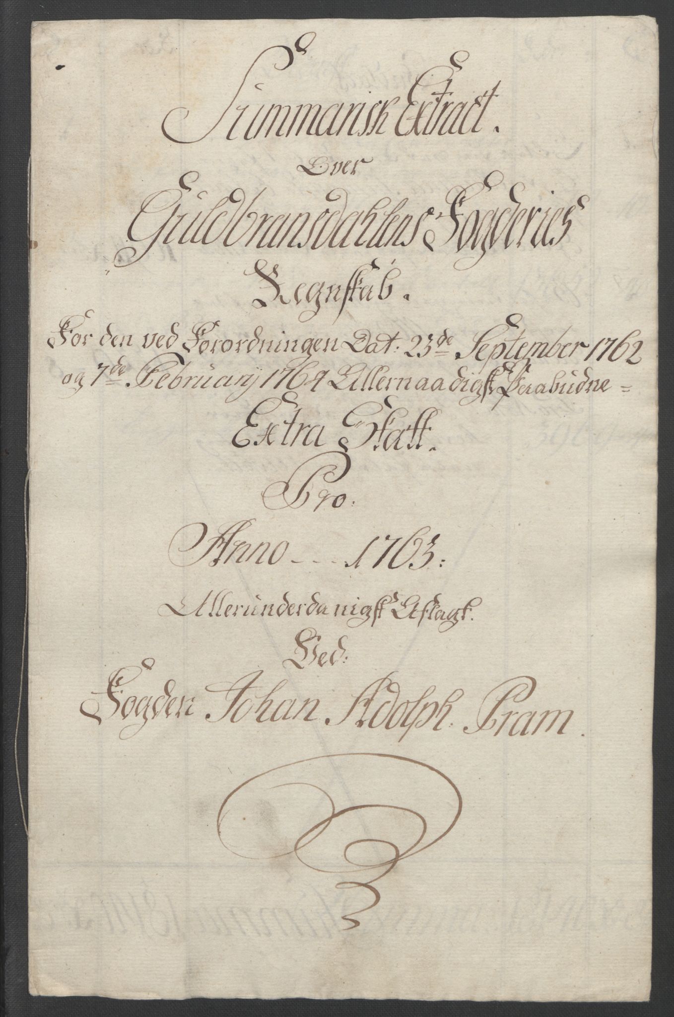 Rentekammeret inntil 1814, Reviderte regnskaper, Fogderegnskap, AV/RA-EA-4092/R17/L1266: Ekstraskatten Gudbrandsdal, 1762-1766, p. 81