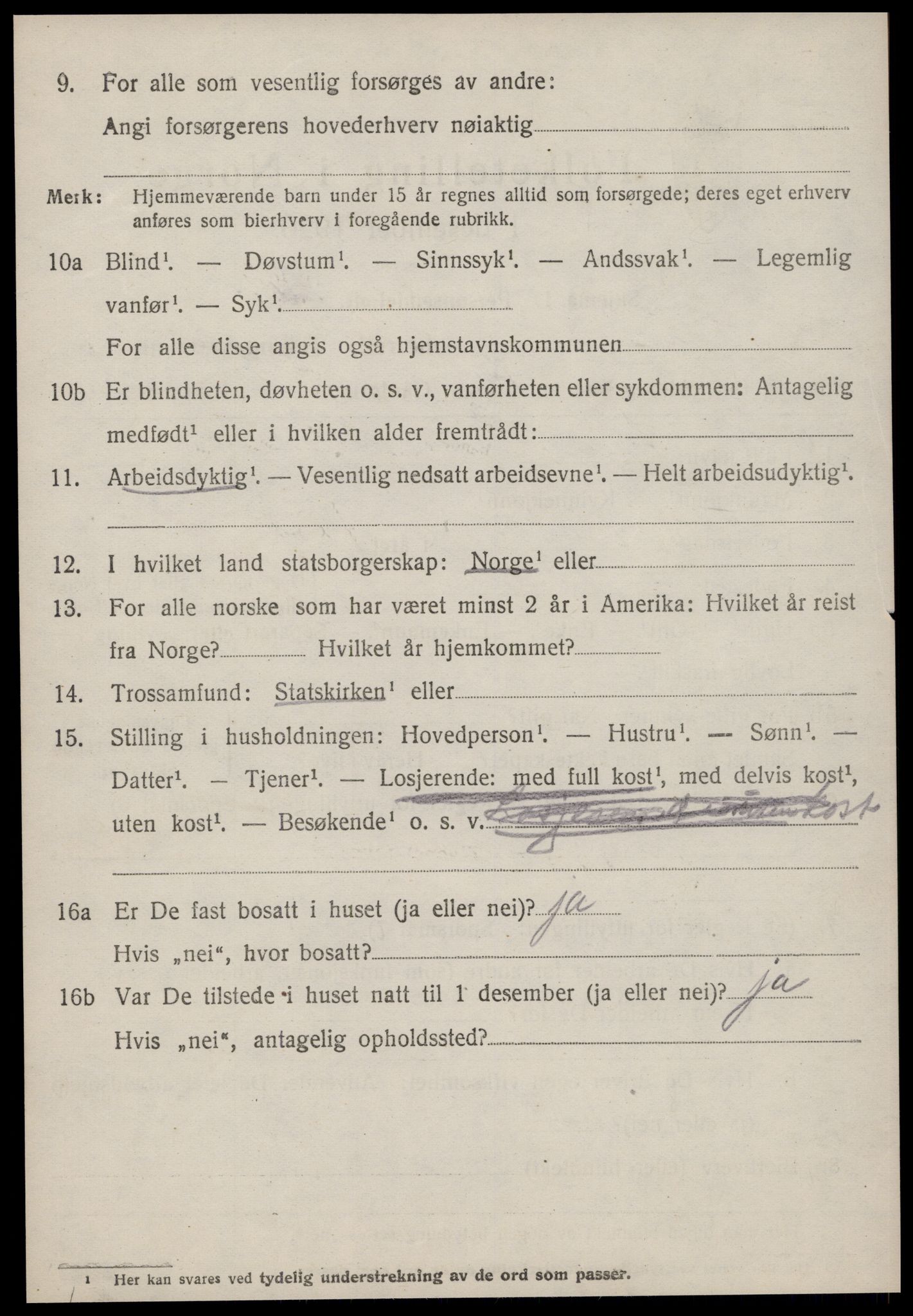 SAT, 1920 census for Aukra, 1920, p. 2156