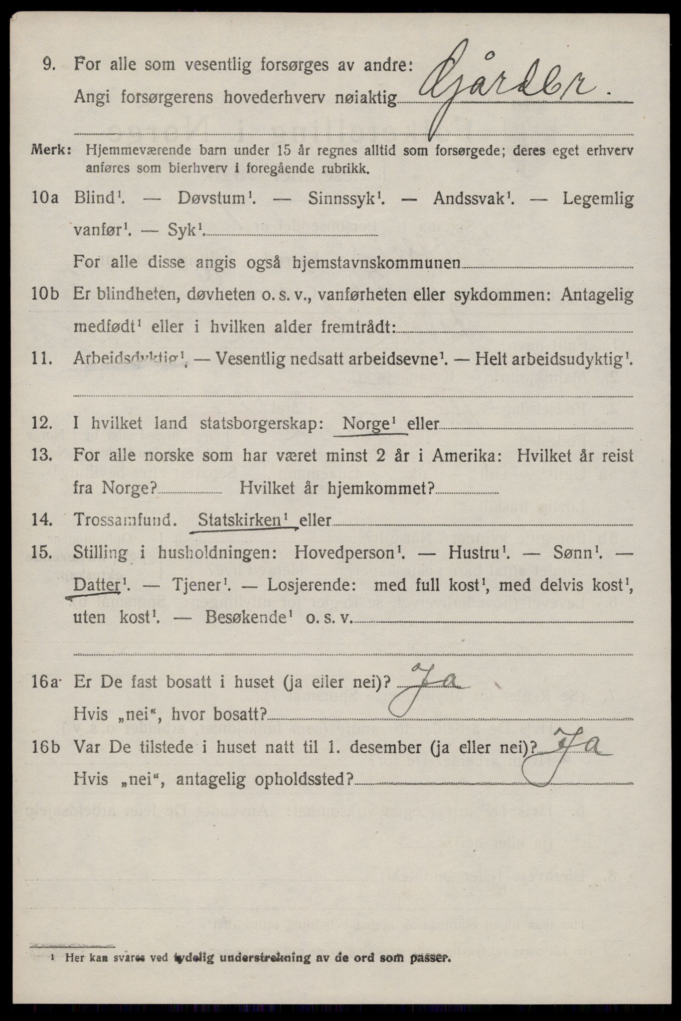 SAKO, 1920 census for Kviteseid, 1920, p. 3718