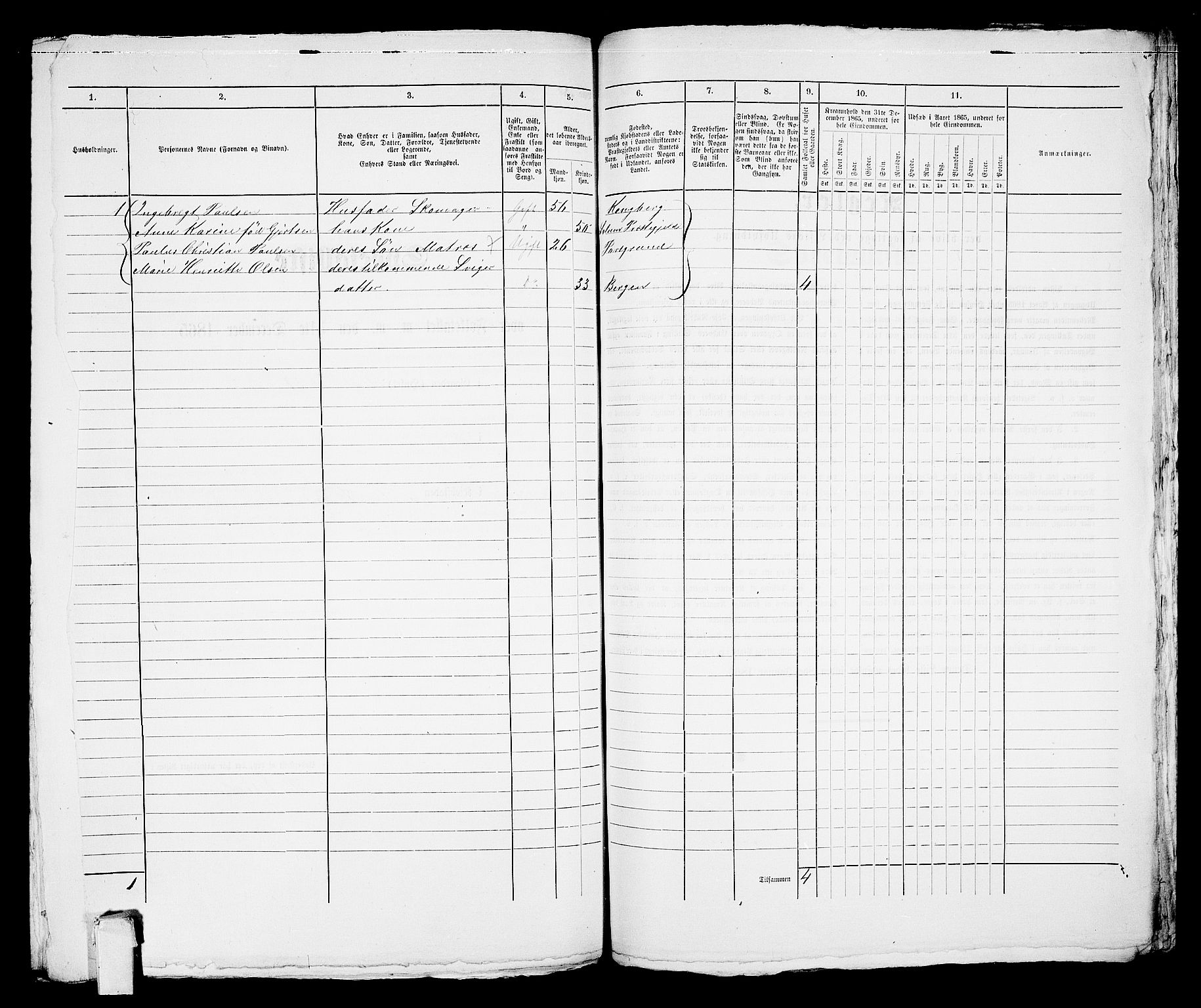 RA, 1865 census for Porsgrunn, 1865, p. 779