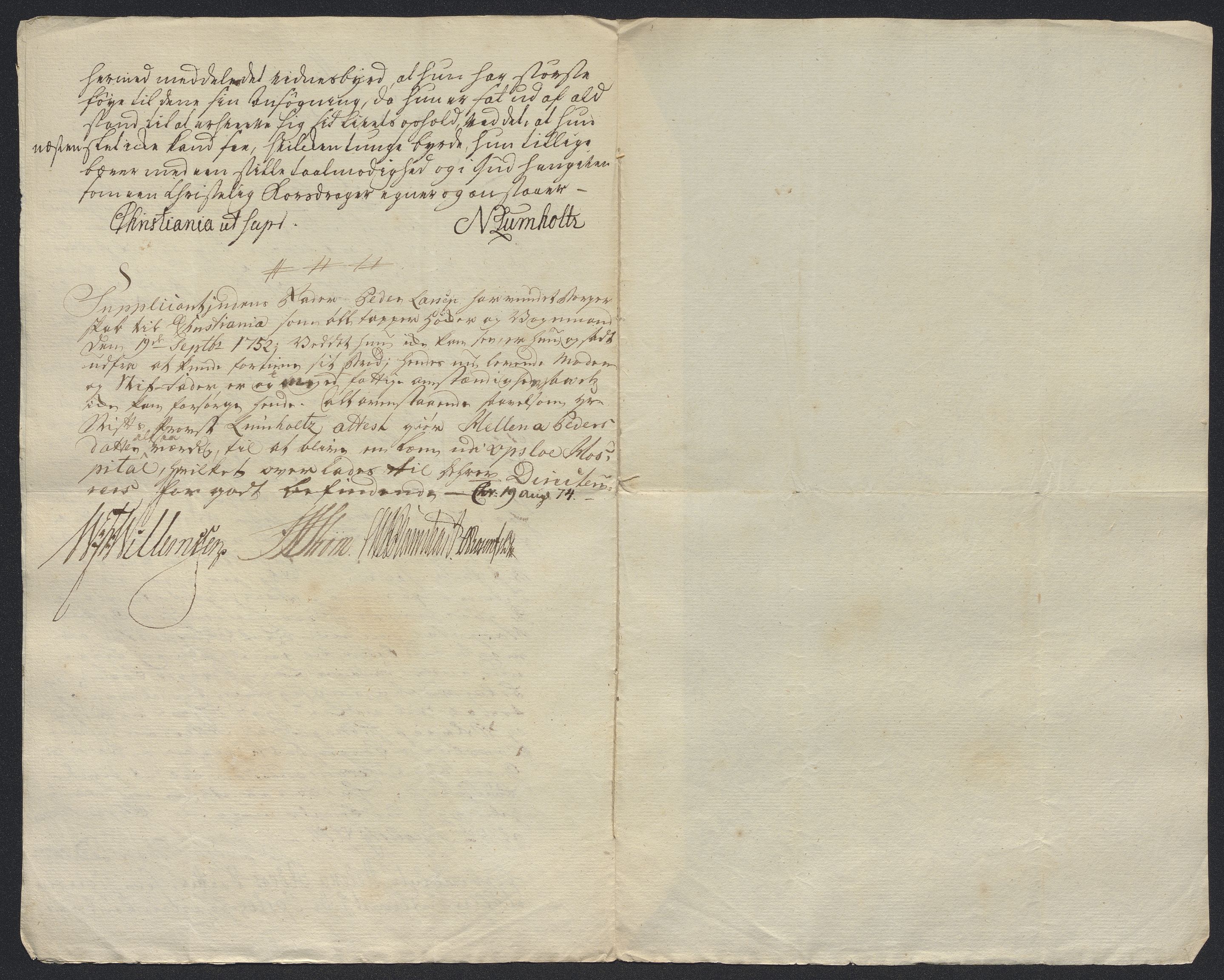 Oslo stiftsdireksjon, AV/SAO-A-11085/K/Kb/L0002/0011: Oslo Hospital / Hospitalslemmer: Brev, fortegnelser over lemmer og søkere, søknader, 1667-1823, p. 22