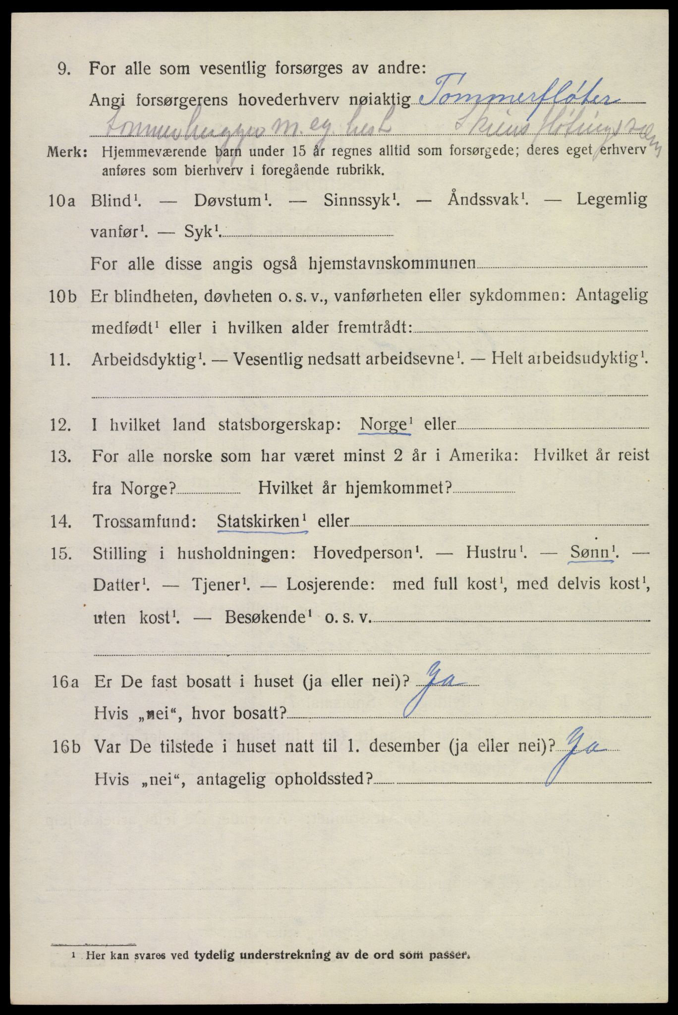 SAKO, 1920 census for Holla, 1920, p. 4910