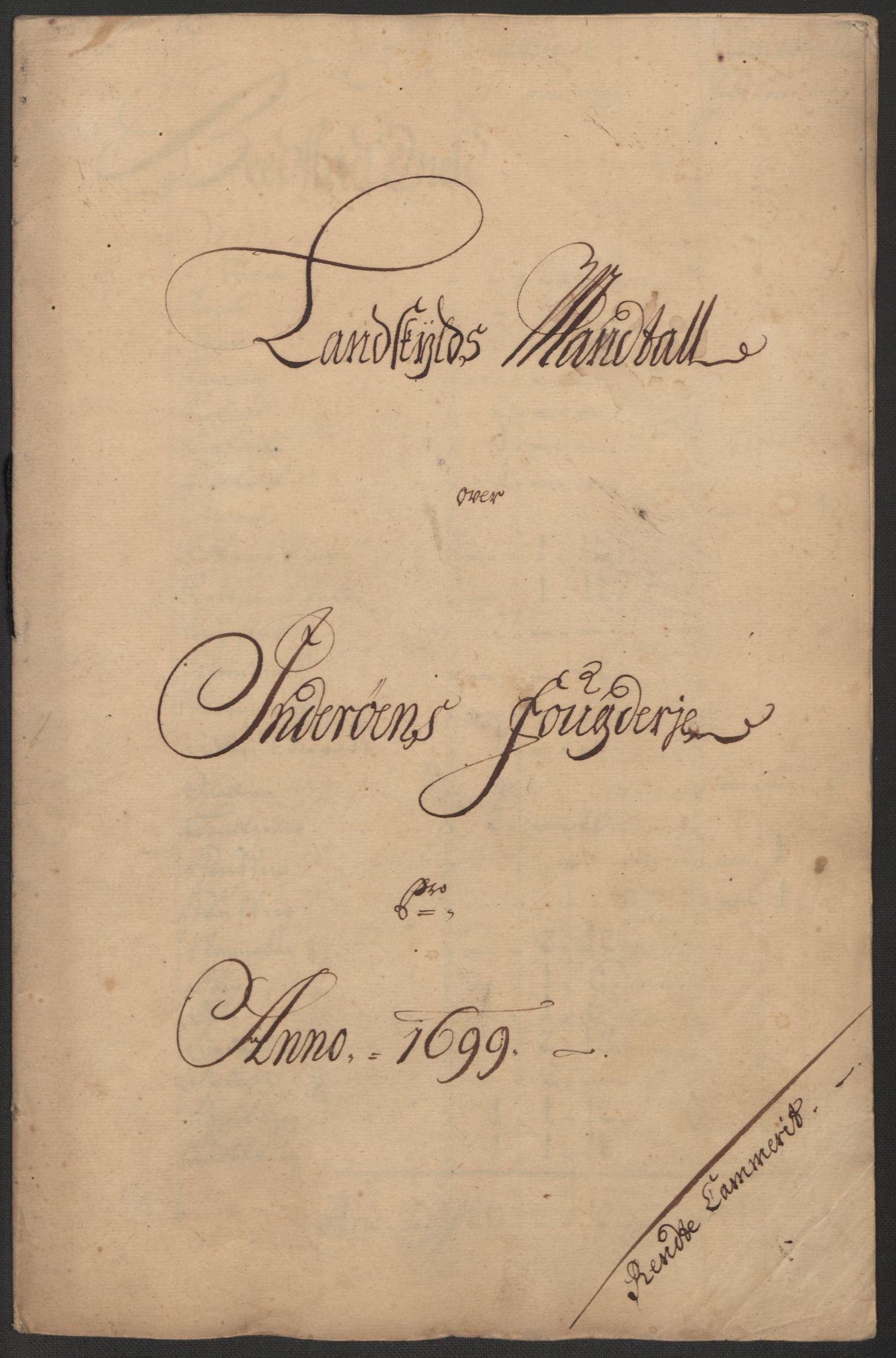 Rentekammeret inntil 1814, Reviderte regnskaper, Fogderegnskap, RA/EA-4092/R63/L4310: Fogderegnskap Inderøy, 1698-1699, p. 290