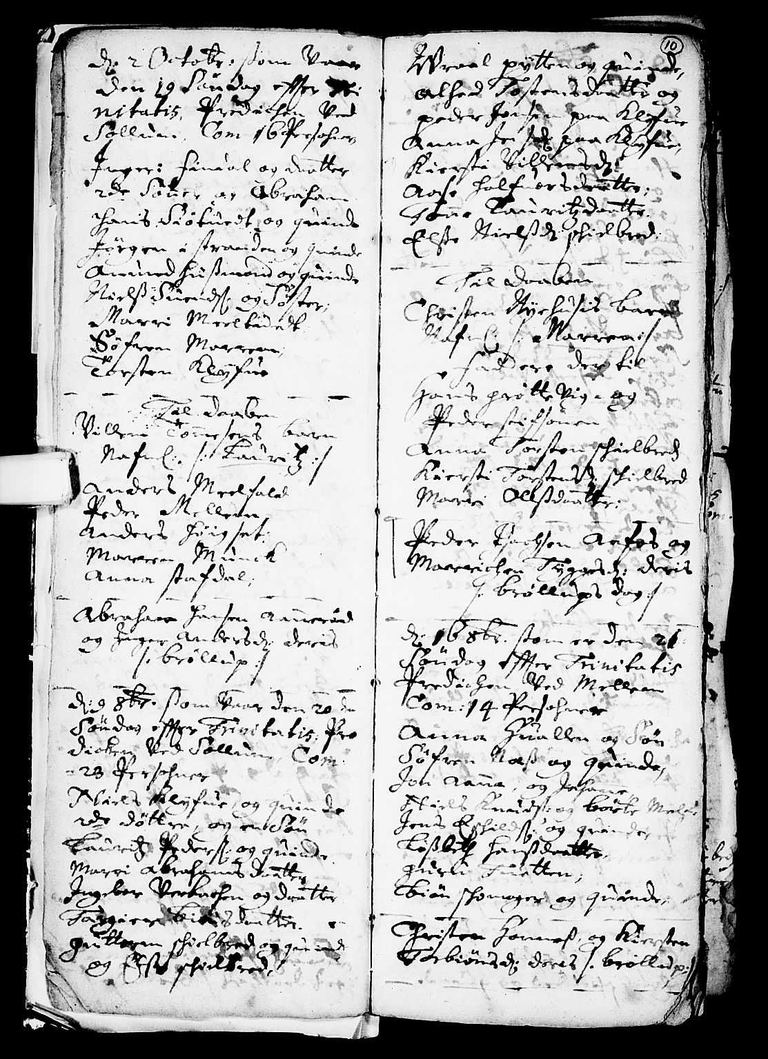 Solum kirkebøker, AV/SAKO-A-306/F/Fa/L0001: Parish register (official) no. I 1, 1701-1716, p. 10