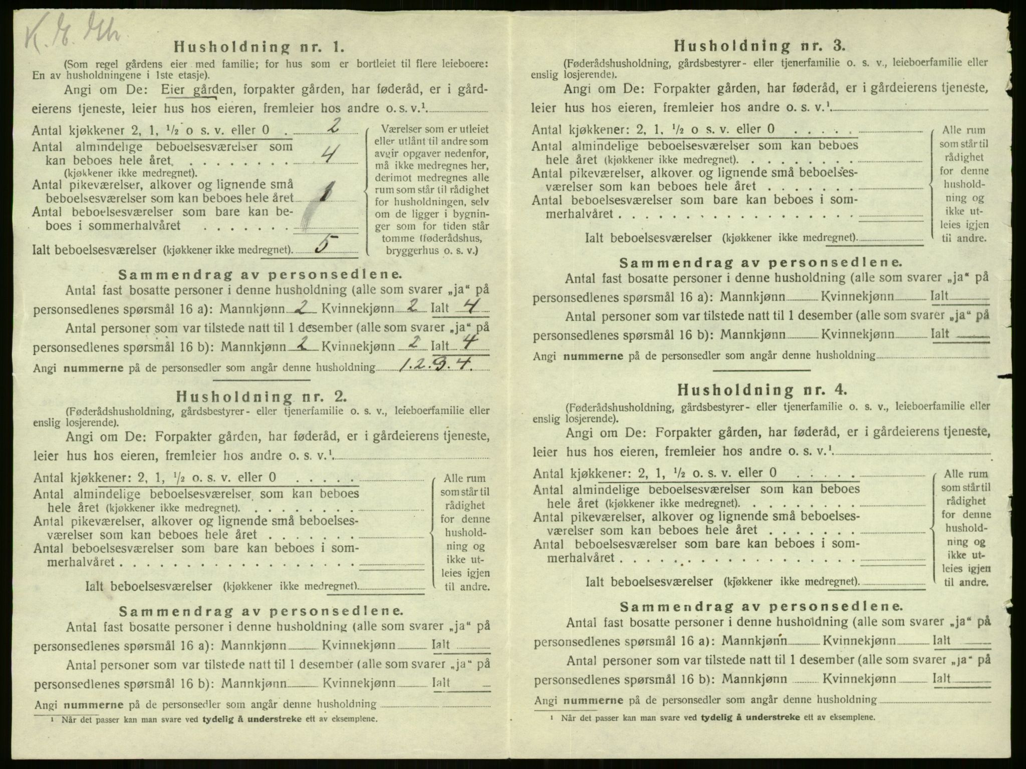 SAKO, 1920 census for Stokke, 1920, p. 1197