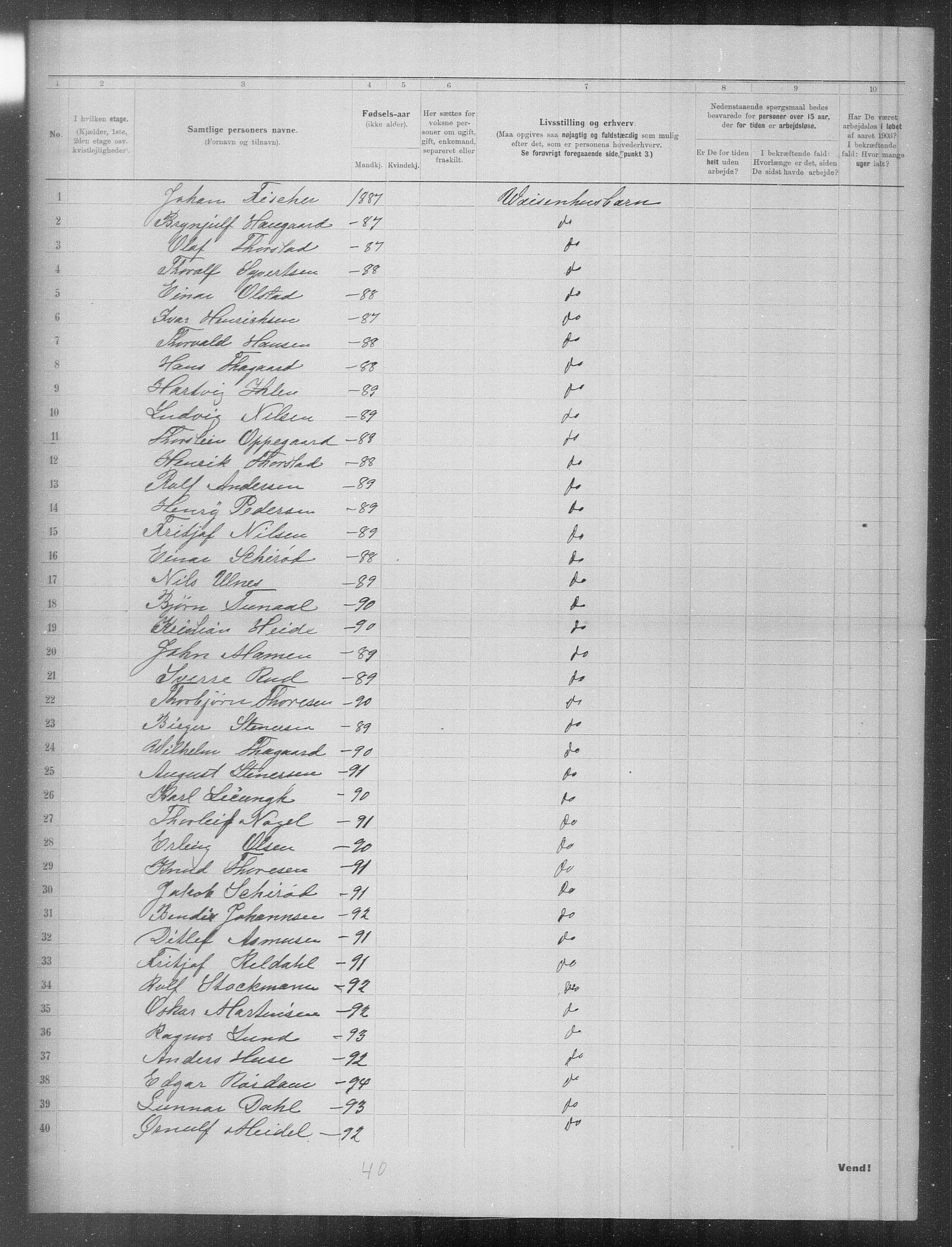 OBA, Municipal Census 1903 for Kristiania, 1903, p. 10226