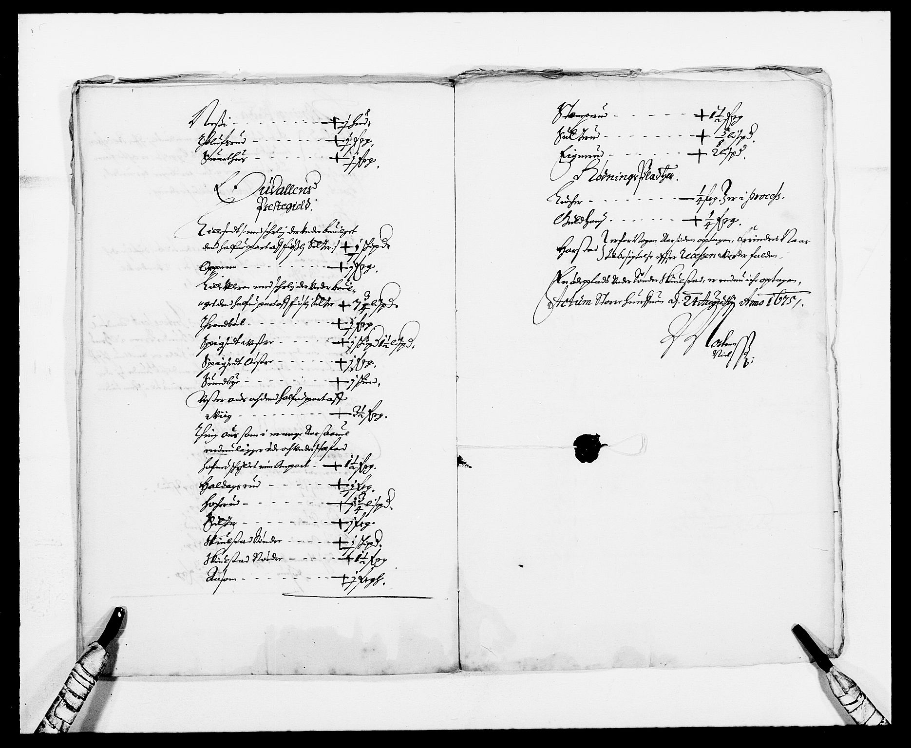 Rentekammeret inntil 1814, Reviderte regnskaper, Fogderegnskap, RA/EA-4092/R13/L0808: Fogderegnskap Solør, Odal og Østerdal, 1675, p. 43