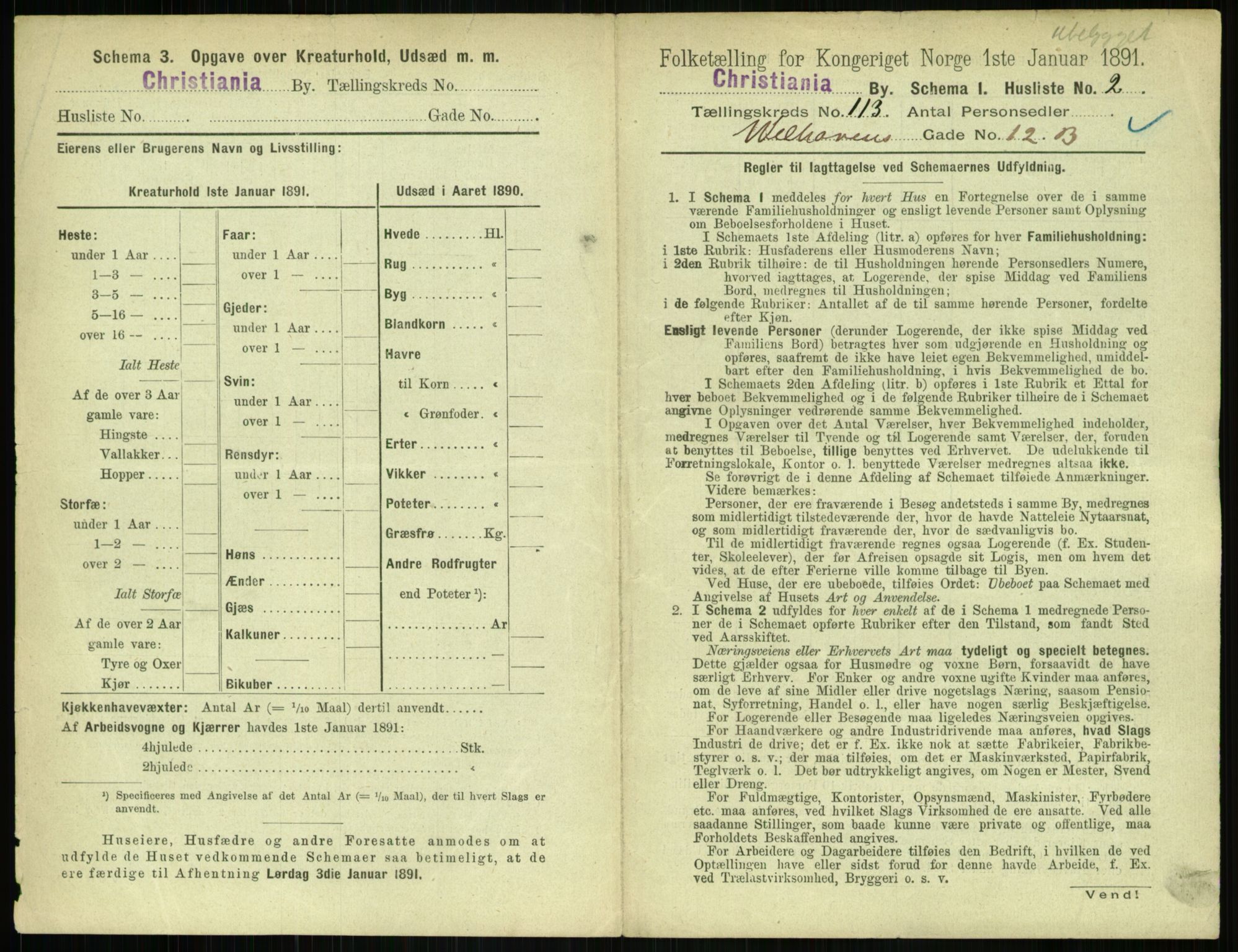 RA, 1891 census for 0301 Kristiania, 1891, p. 59787