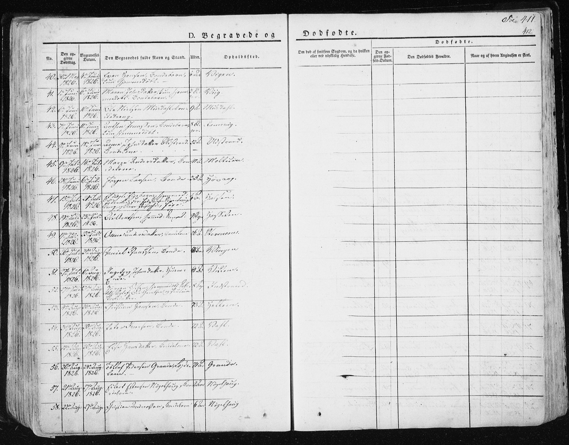 Ministerialprotokoller, klokkerbøker og fødselsregistre - Sør-Trøndelag, SAT/A-1456/659/L0735: Parish register (official) no. 659A05, 1826-1841, p. 411