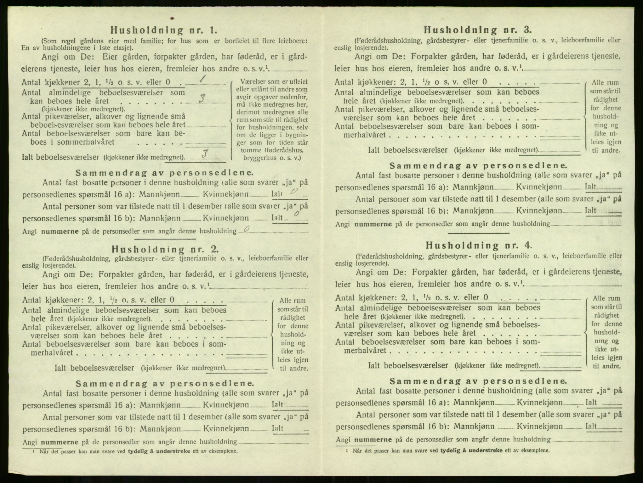 SAKO, 1920 census for Stokke, 1920, p. 1661