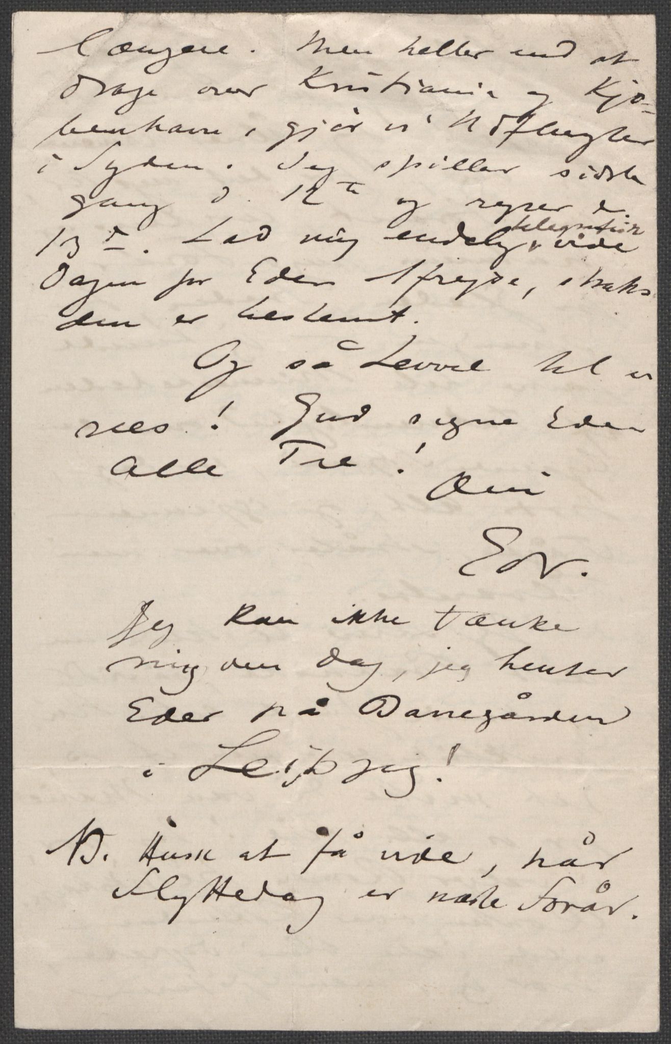 Beyer, Frants, AV/RA-PA-0132/F/L0001: Brev fra Edvard Grieg til Frantz Beyer og "En del optegnelser som kan tjene til kommentar til brevene" av Marie Beyer, 1872-1907, p. 85