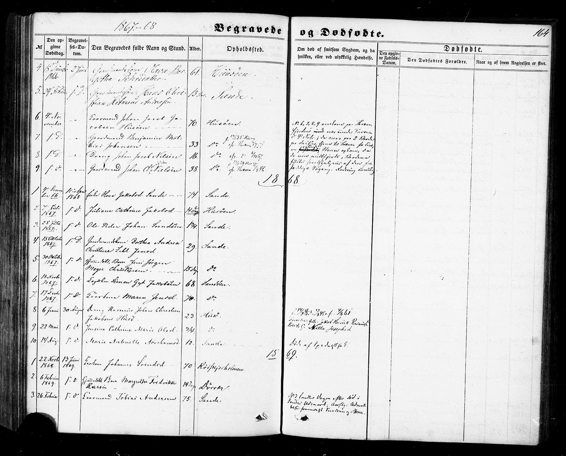 Ministerialprotokoller, klokkerbøker og fødselsregistre - Nordland, SAT/A-1459/840/L0579: Parish register (official) no. 840A01, 1863-1887, p. 164